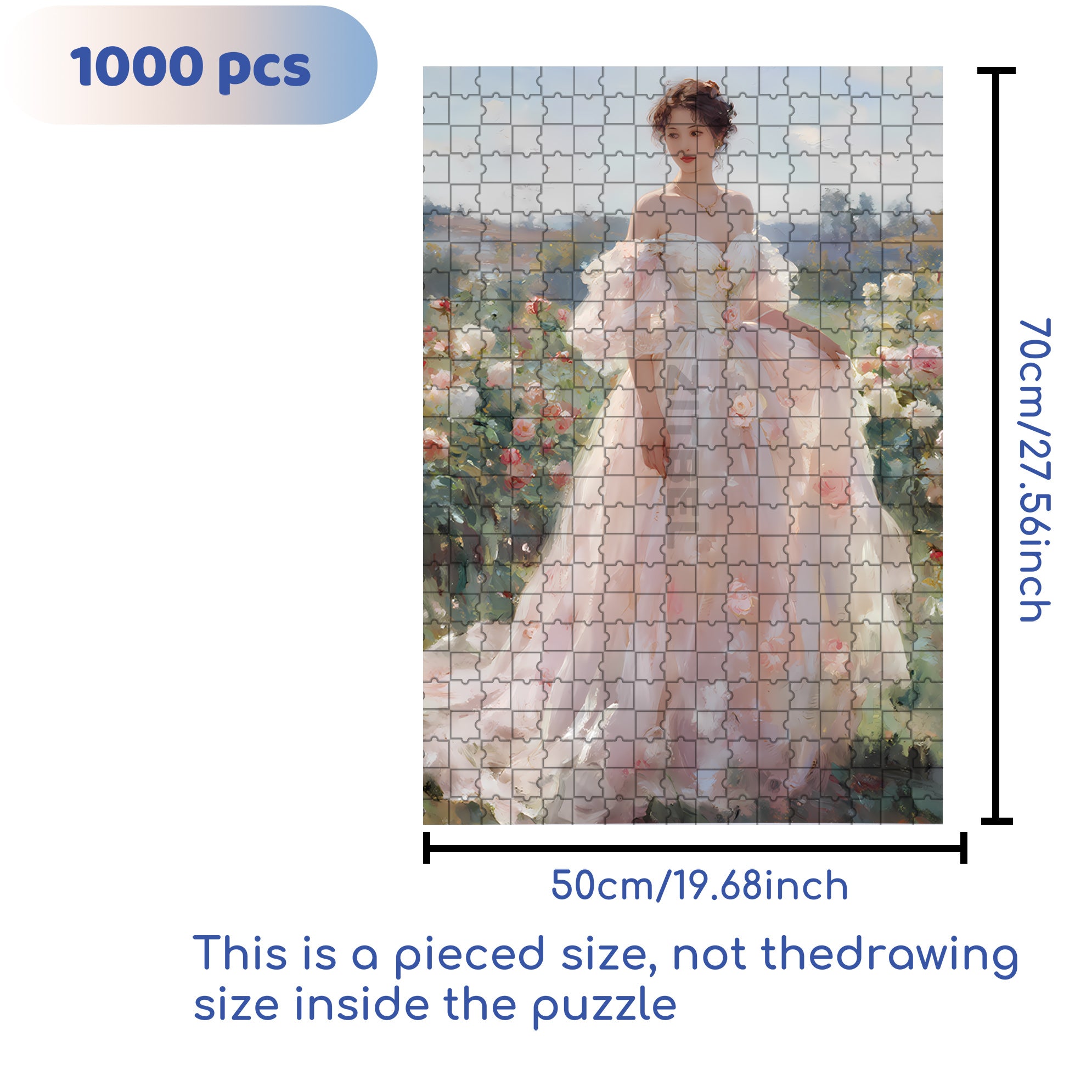 Peerless Beauty 500pcs/1000pcs Jigsaw Puzzle, Scratch-Resistant, Interactive Family Game & Brain-Boosting DIY Decor, Perfect for Halloween, Christmas & New Year Gifts, Family Puzzle Game