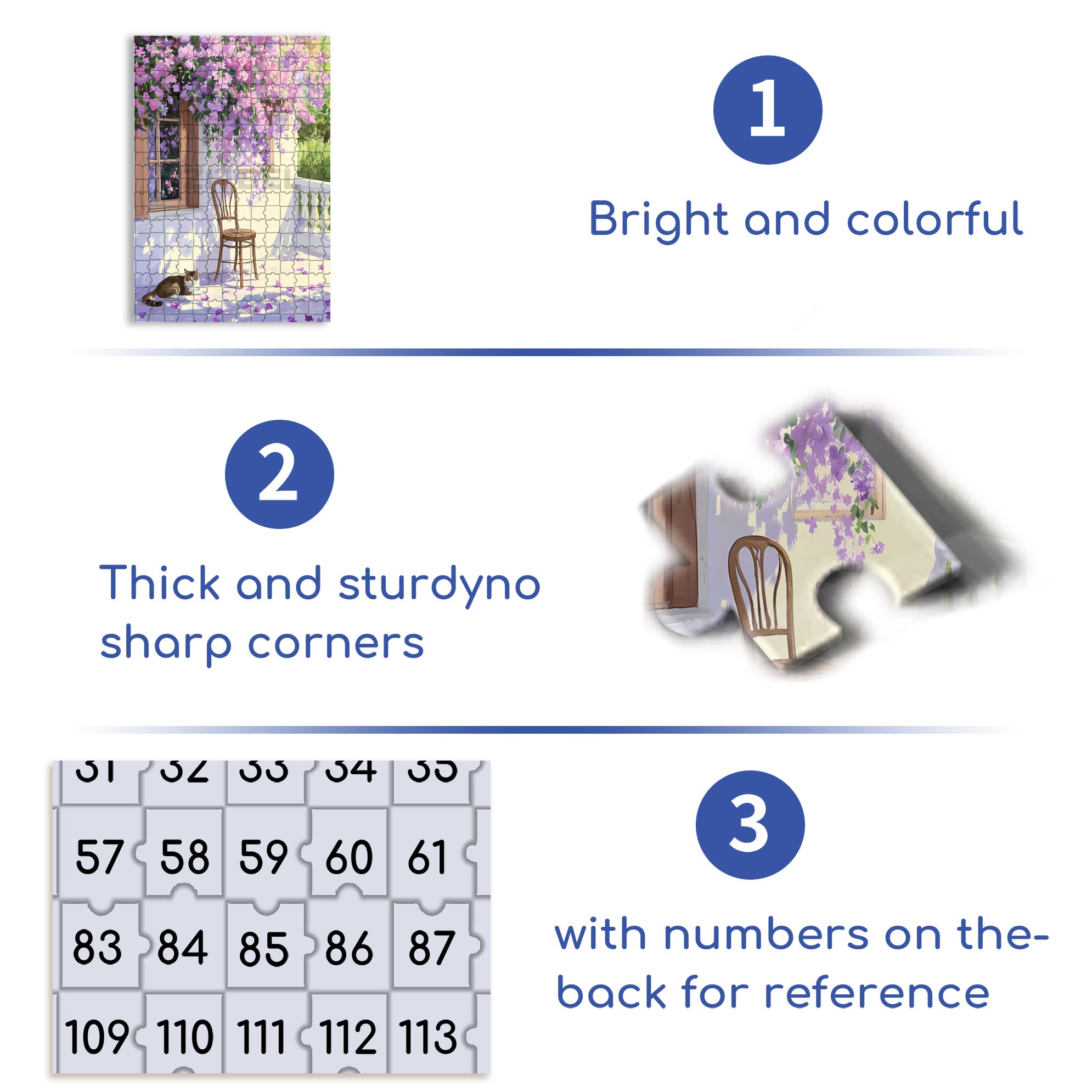 Purple Vines 500pcs/1000pcs Jigsaw Puzzle, Scratch-Resistant, Interactive Family Game & Brain-Boosting DIY Decor, Perfect for Halloween, Christmas & New Year Gifts, Family Puzzle Game