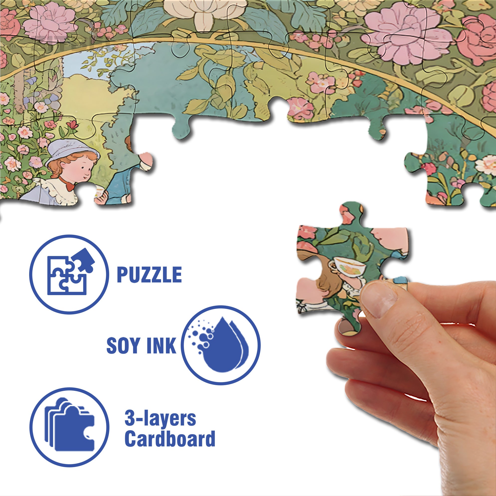 Reunion 500pcs/1000pcs Jigsaw Puzzle, Scratch-Resistant, Interactive Family Game & Brain-Boosting DIY Decor, Perfect for Halloween, Christmas & New Year Gifts, Family Puzzle Game