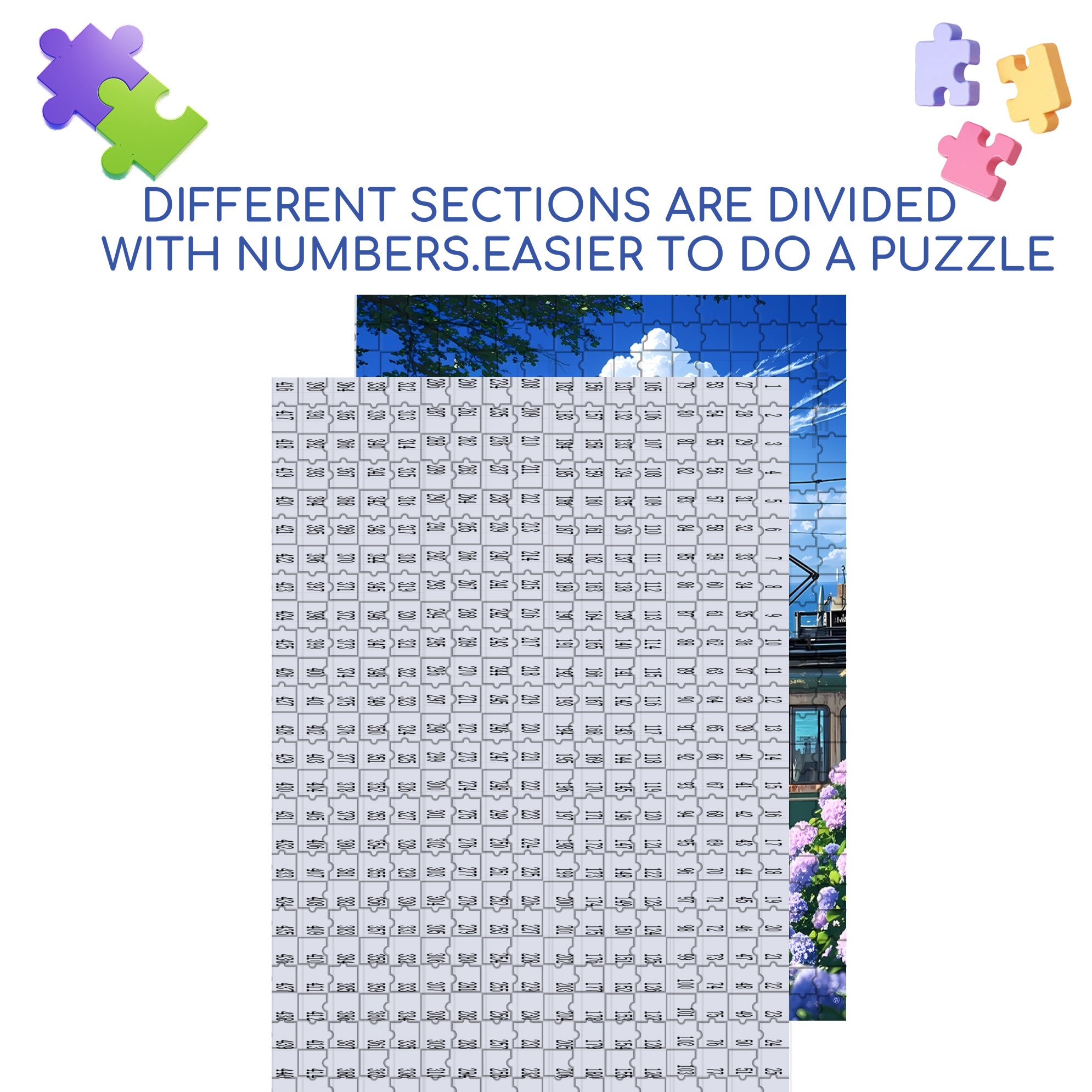 Summer Afternoon 500pcs/1000pcs Jigsaw Puzzle, Scratch-Resistant, Interactive Family Game & Brain-Boosting DIY Decor, Perfect for Halloween, Christmas & New Year Gifts, Family Puzzle Game