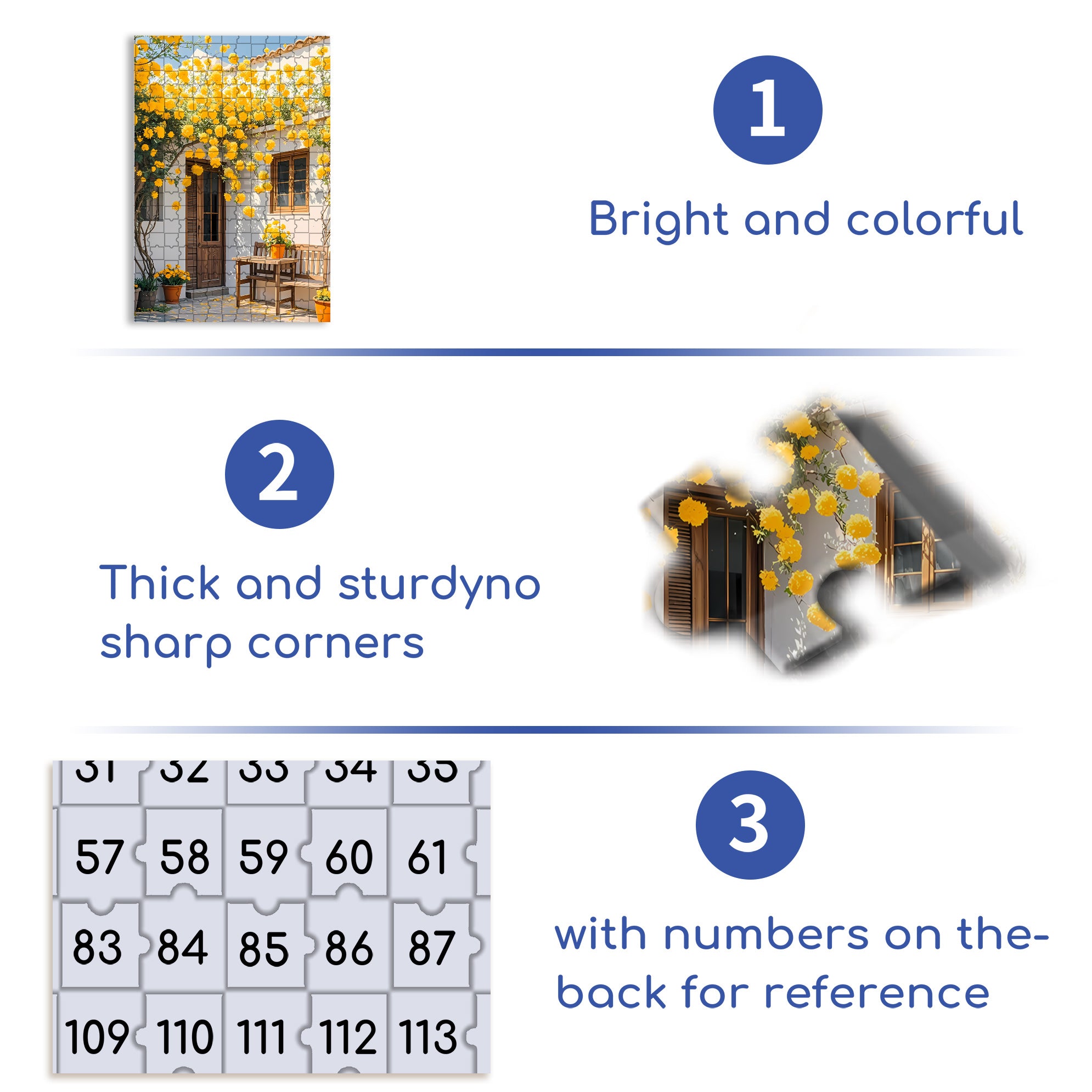 Summer Yard 500pcs/1000pcs Jigsaw Puzzle, Scratch-Resistant, Interactive Family Game & Brain-Boosting DIY Decor, Perfect for Halloween, Christmas & New Year Gifts, Family Puzzle Game