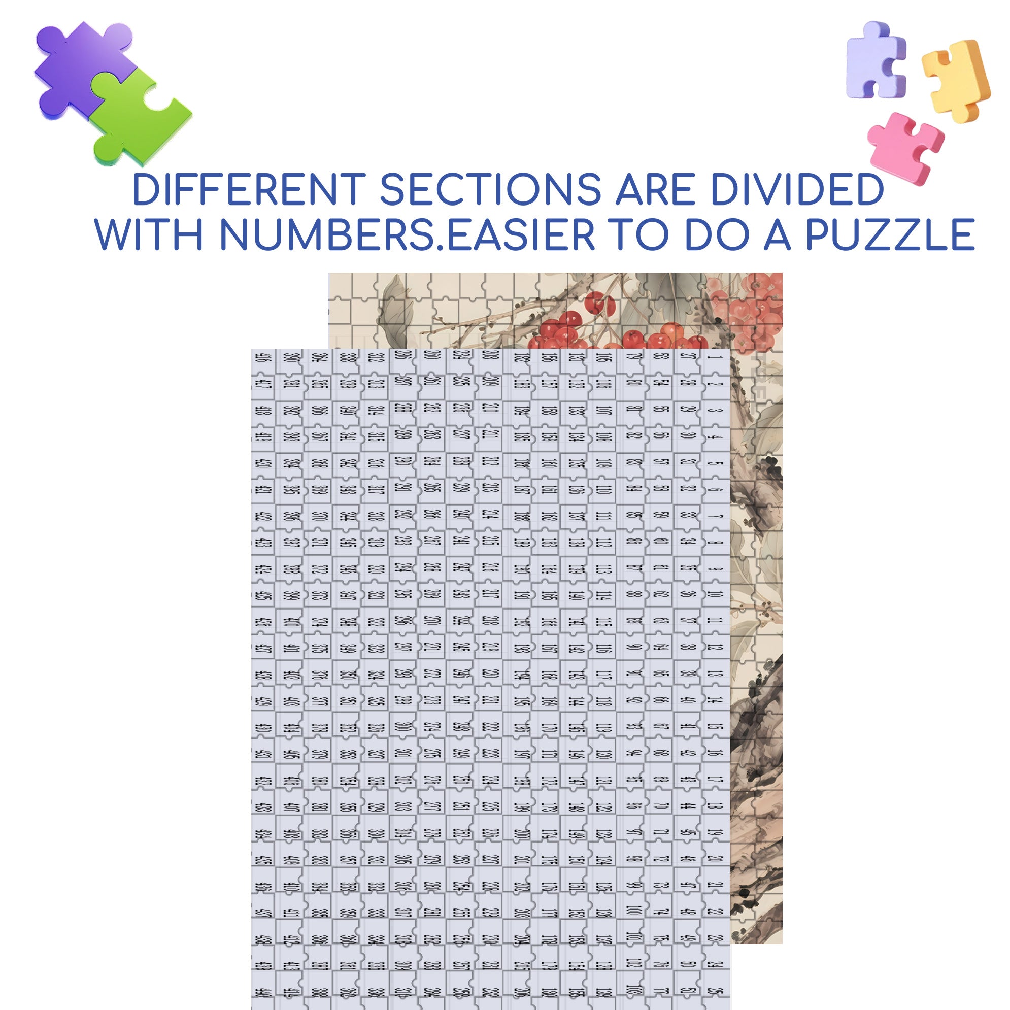 Wood Thrush 500pcs/1000pcs Jigsaw Puzzle, Scratch-Resistant, Interactive Family Game & Brain-Boosting DIY Decor, Perfect for Halloween, Christmas & New Year Gifts, Family Puzzle Game