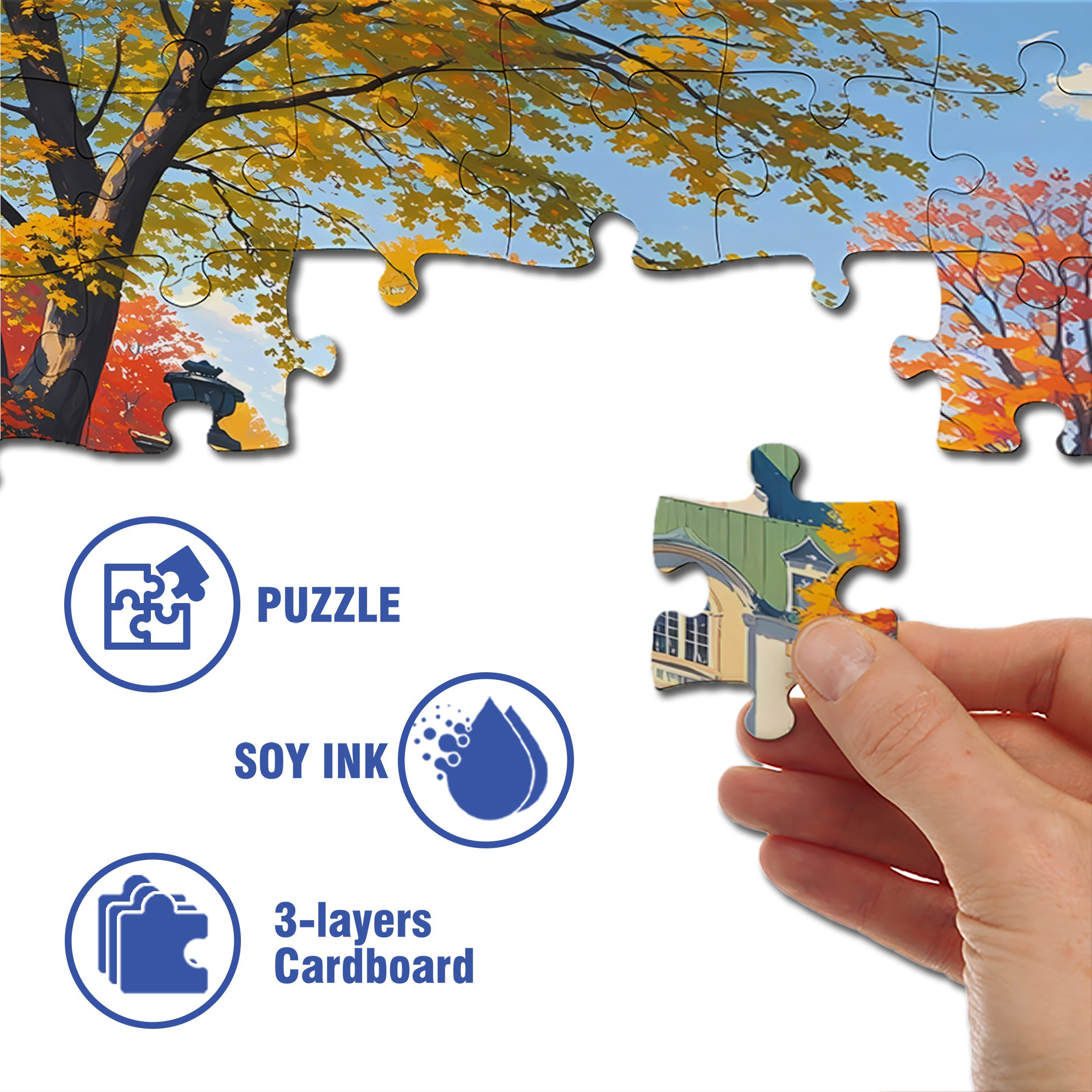 Antique Cars 500pcs/1000pcs Jigsaw Puzzle, Scratch-Resistant, Interactive Family Game & Brain-Boosting DIY Decor, Perfect for Halloween, Christmas & New Year Gifts, Family Puzzle Game