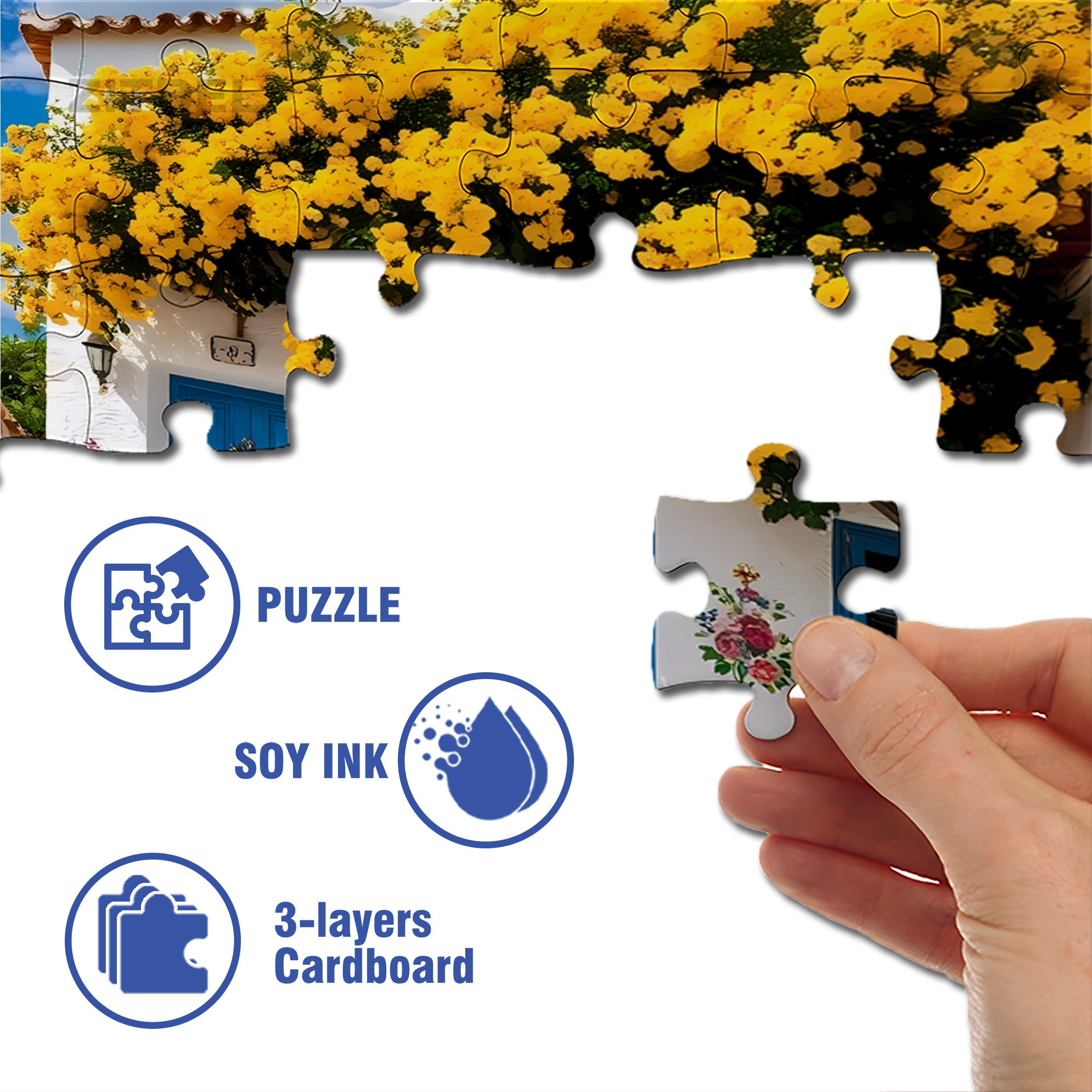 Beautiful Spring 500pcs/1000pcs Jigsaw Puzzle, Scratch-Resistant, Interactive Family Game & Brain-Boosting DIY Decor, Perfect for Halloween, Christmas & New Year Gifts, Family Puzzle Game