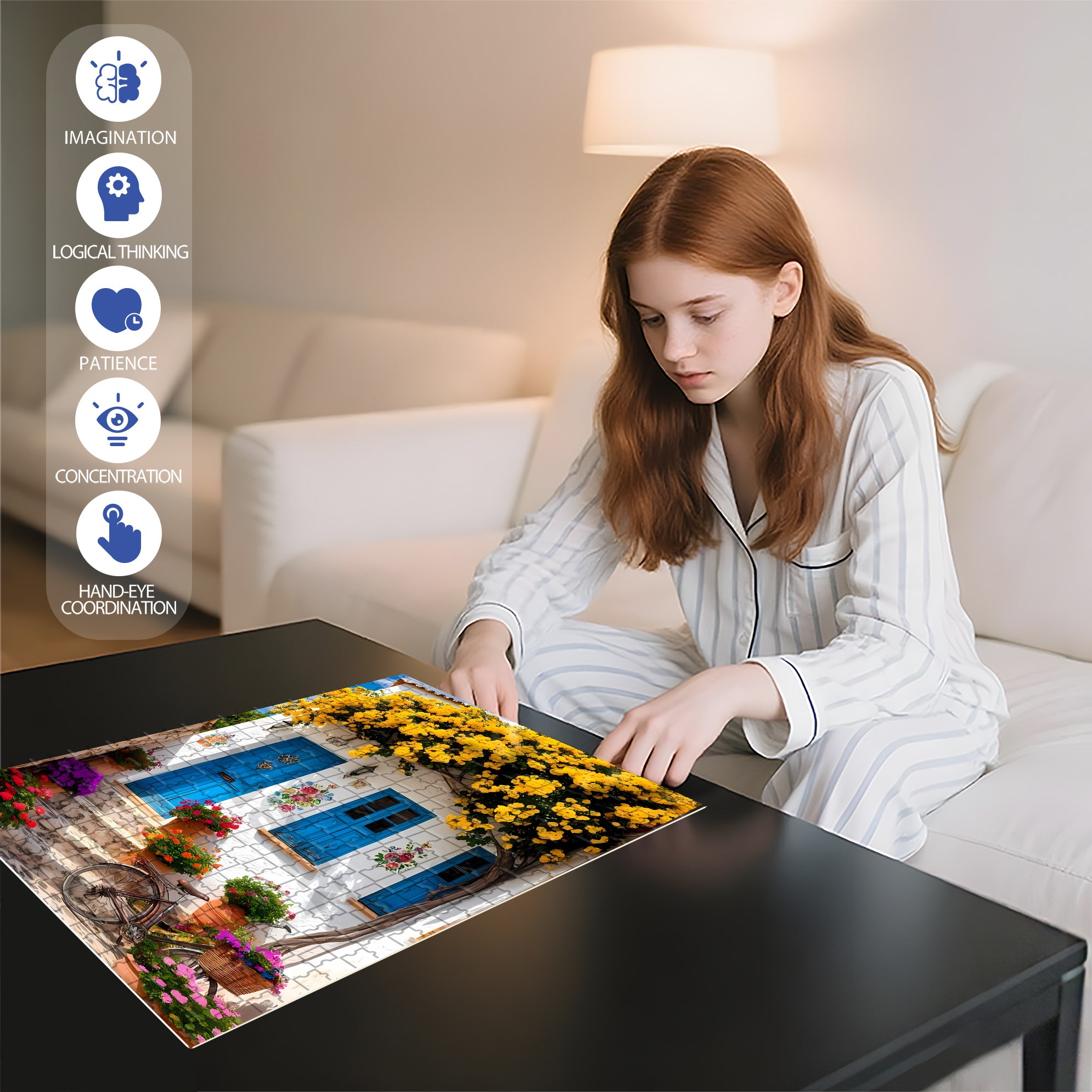 Beautiful Spring 500pcs/1000pcs Jigsaw Puzzle, Scratch-Resistant, Interactive Family Game & Brain-Boosting DIY Decor, Perfect for Halloween, Christmas & New Year Gifts, Family Puzzle Game
