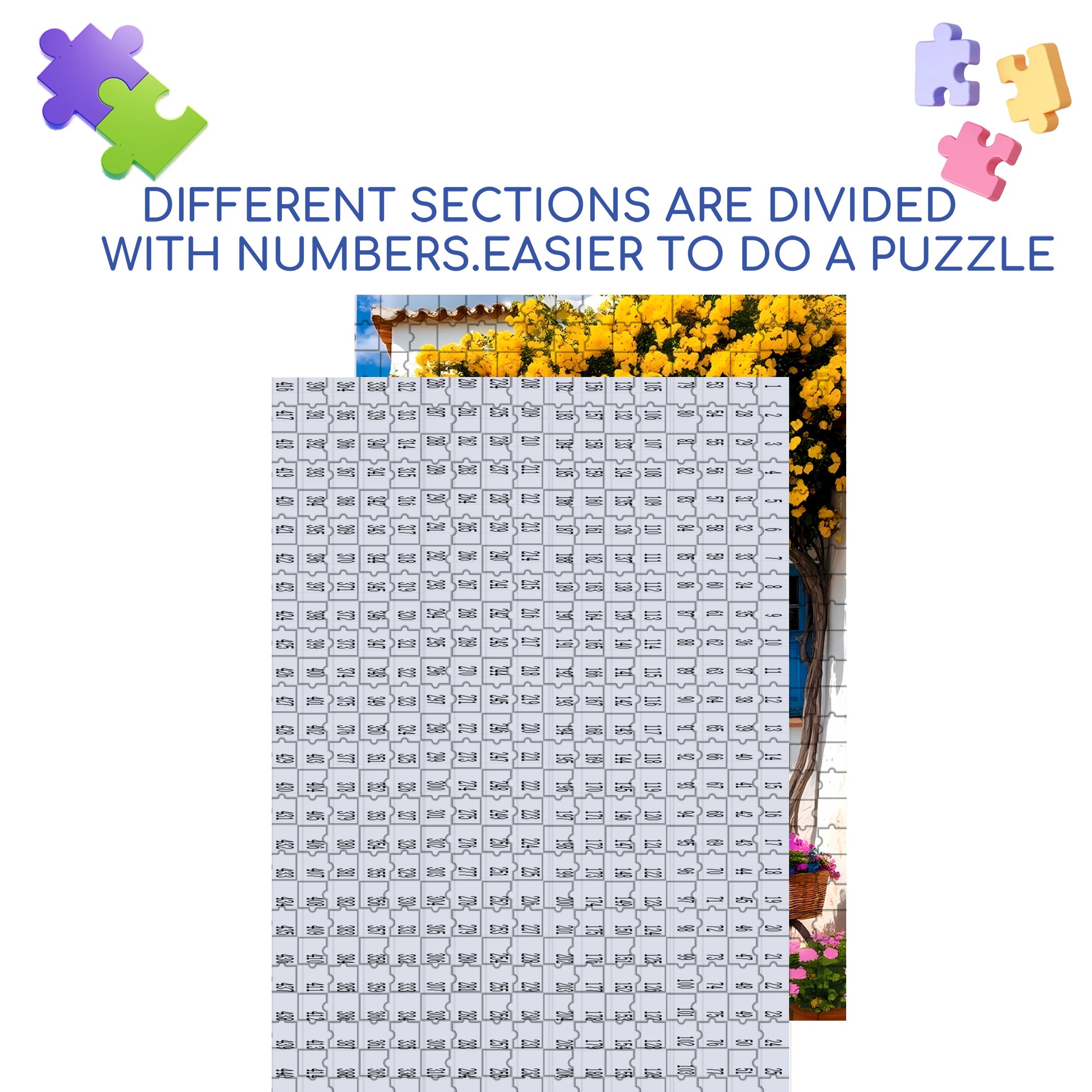 Beautiful Spring 500pcs/1000pcs Jigsaw Puzzle, Scratch-Resistant, Interactive Family Game & Brain-Boosting DIY Decor, Perfect for Halloween, Christmas & New Year Gifts, Family Puzzle Game