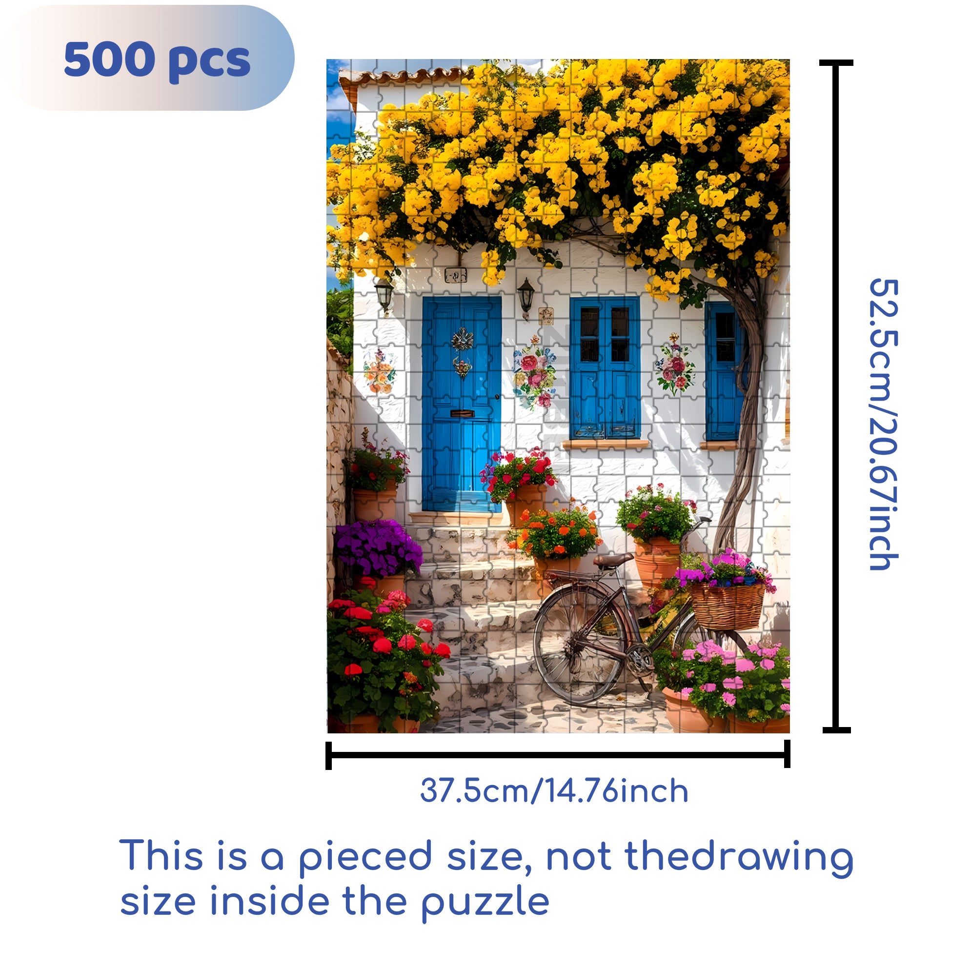 Beautiful Spring 500pcs/1000pcs Jigsaw Puzzle, Scratch-Resistant, Interactive Family Game & Brain-Boosting DIY Decor, Perfect for Halloween, Christmas & New Year Gifts, Family Puzzle Game