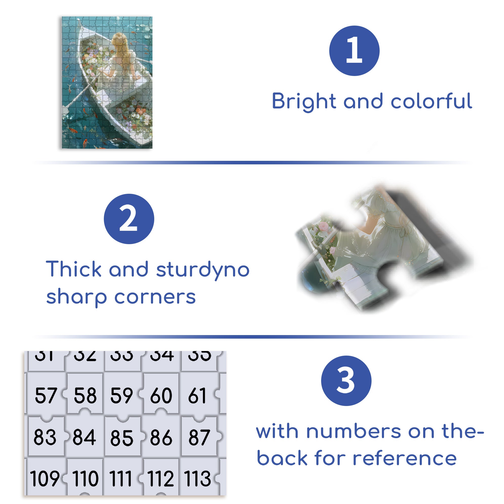 Boating 500pcs/1000pcs Jigsaw Puzzle, Scratch-Resistant, Interactive Family Game & Brain-Boosting DIY Decor, Perfect for Halloween, Christmas & New Year Gifts, Family Puzzle Game