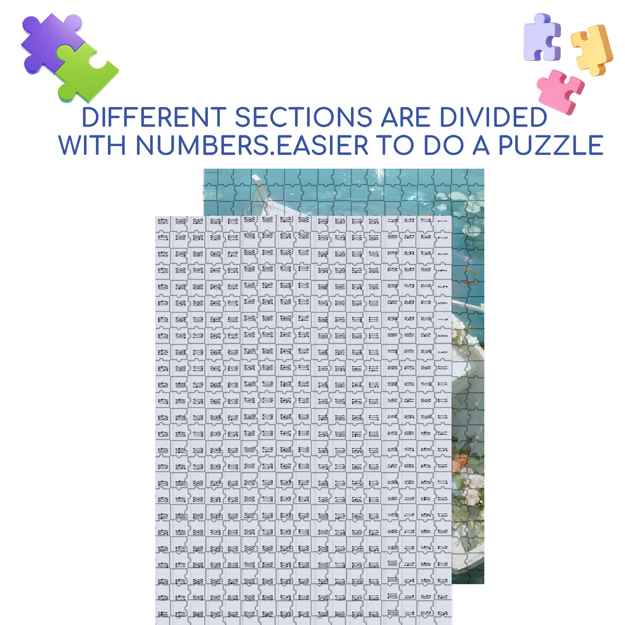 Boating 500pcs/1000pcs Jigsaw Puzzle, Scratch-Resistant, Interactive Family Game & Brain-Boosting DIY Decor, Perfect for Halloween, Christmas & New Year Gifts, Family Puzzle Game