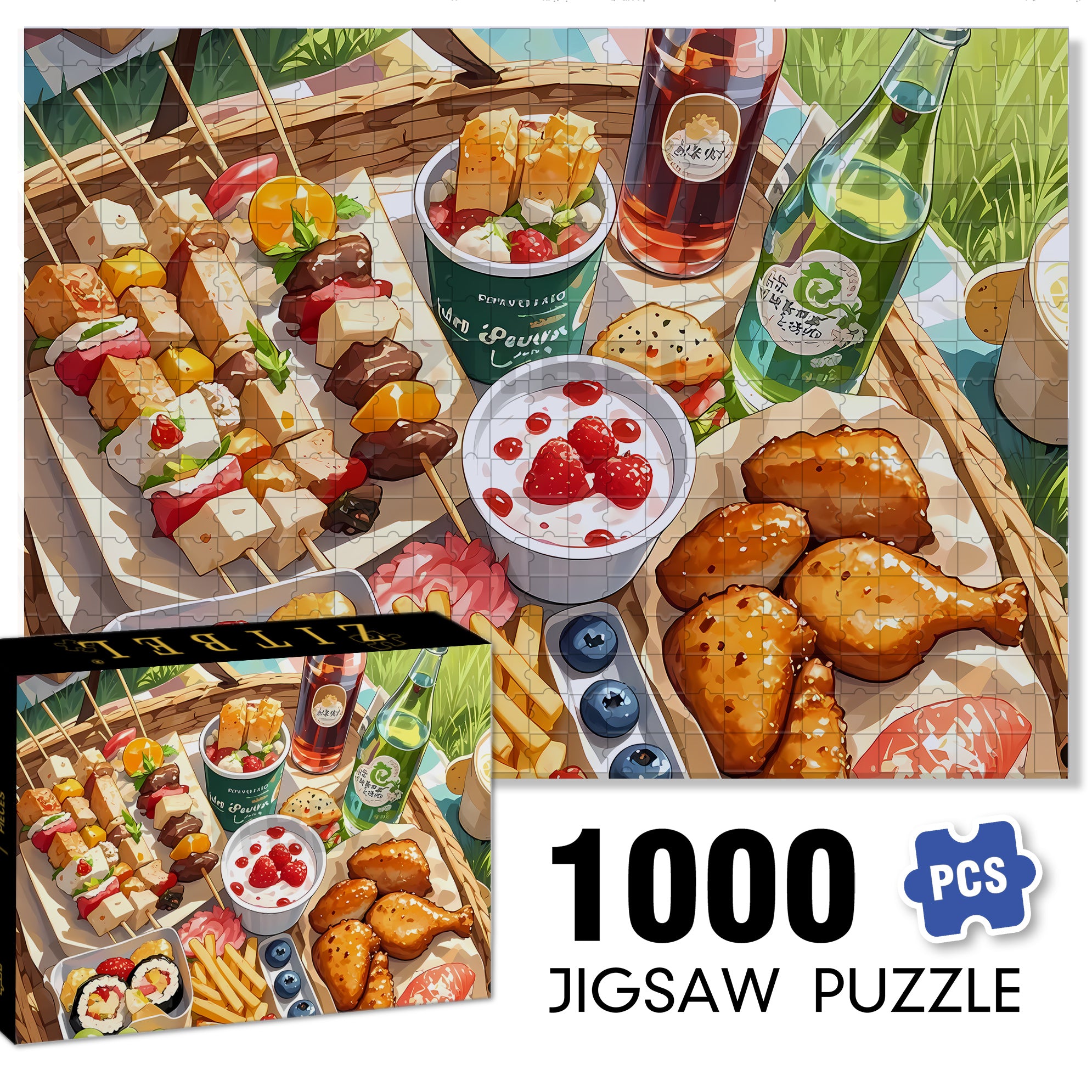 Gathering 500pcs/1000pcs Jigsaw Puzzle, Scratch-Resistant, Interactive Family Game & Brain-Boosting DIY Decor, Perfect for Halloween, Christmas & New Year Gifts, Family Puzzle Game