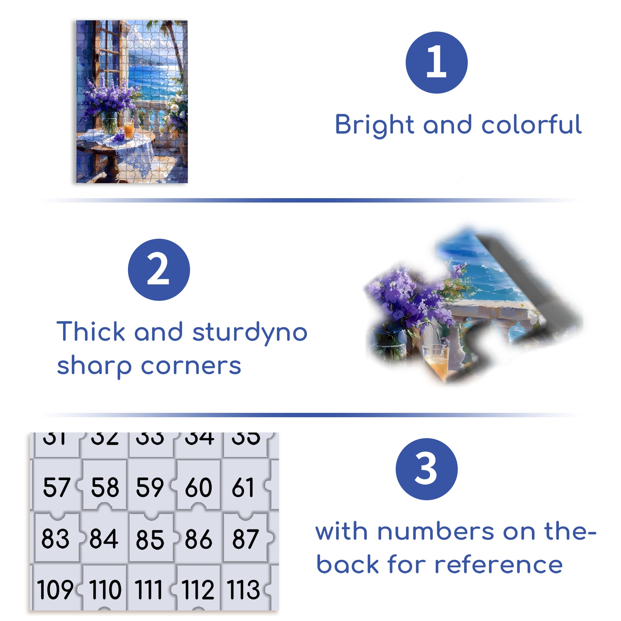 Lavender 500pcs/1000pcs Jigsaw Puzzle, Scratch-Resistant, Interactive Family Game & Brain-Boosting DIY Decor, Perfect for Halloween, Christmas & New Year Gifts, Family Puzzle Game