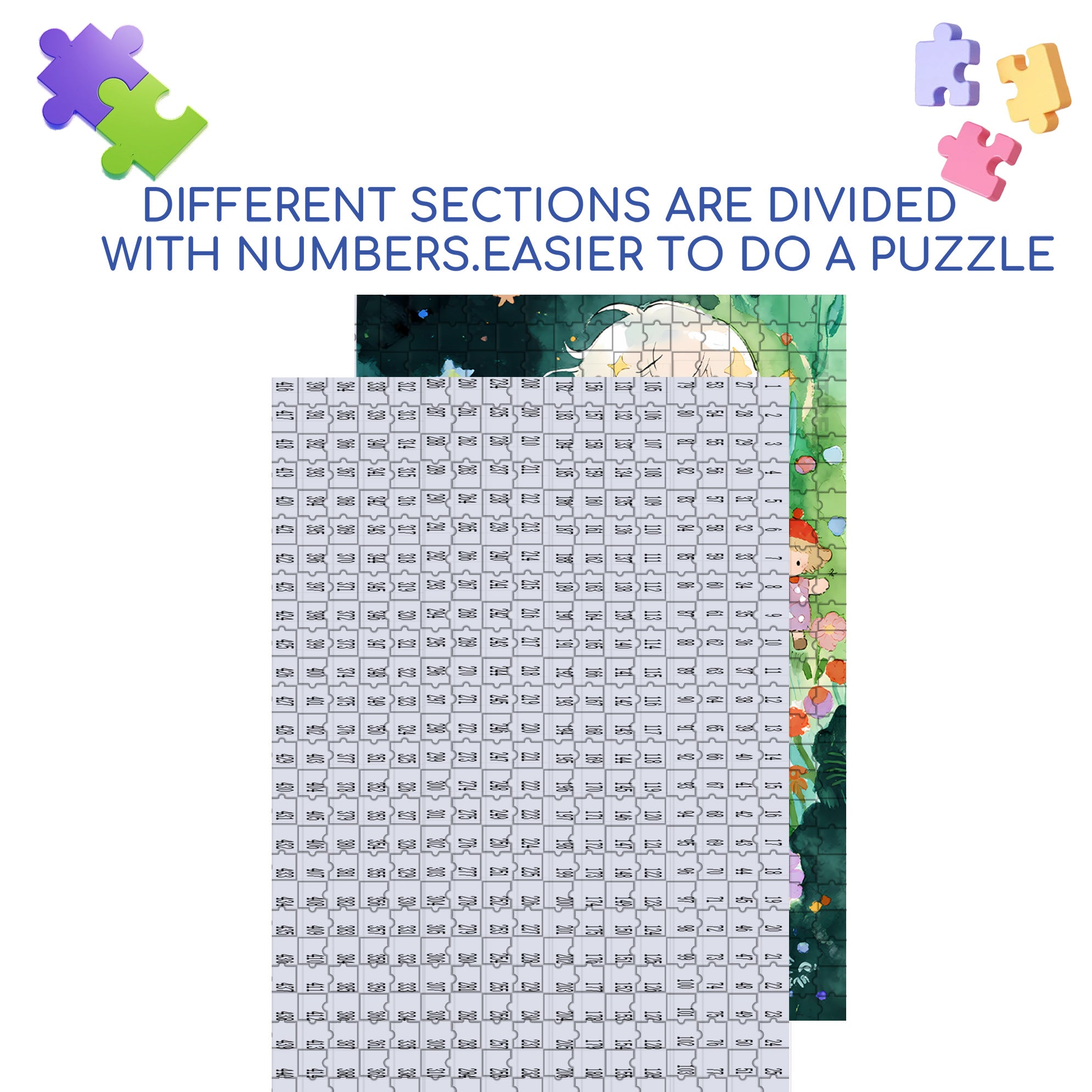 Let's Play Together 500pcs/1000pcs Jigsaw Puzzle, Scratch-Resistant, Interactive Family Game & Brain-Boosting DIY Decor, Perfect for Halloween, Christmas & New Year Gifts, Family Puzzle Game