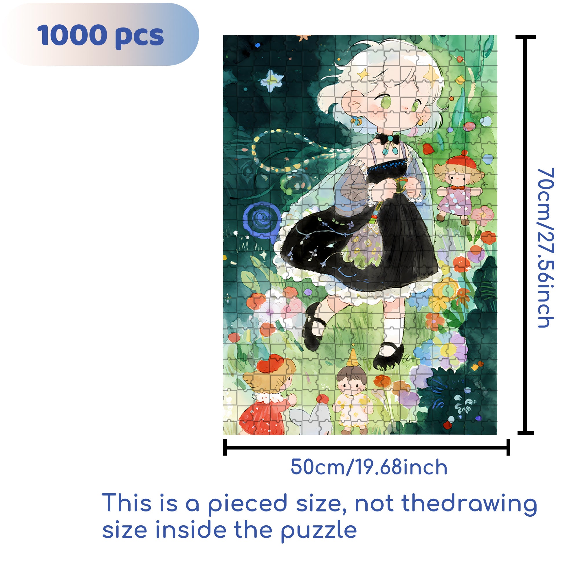 Let's Play Together 500pcs/1000pcs Jigsaw Puzzle, Scratch-Resistant, Interactive Family Game & Brain-Boosting DIY Decor, Perfect for Halloween, Christmas & New Year Gifts, Family Puzzle Game