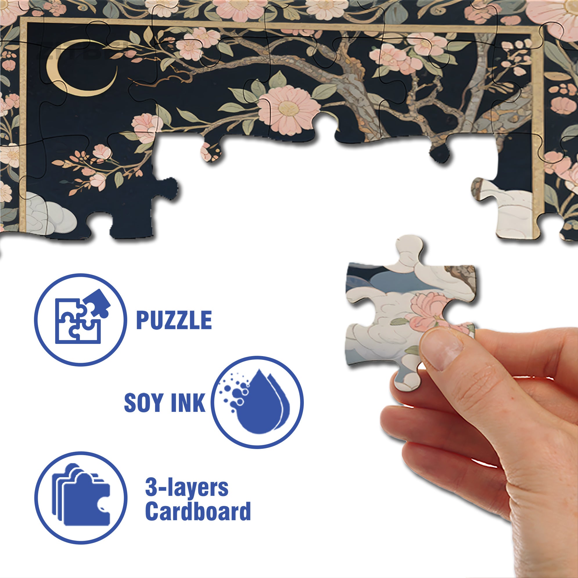 Mysterious Realm 500pcs/1000pcs Jigsaw Puzzle, Scratch-Resistant, Interactive Family Game & Brain-Boosting DIY Decor, Perfect for Halloween, Christmas & New Year Gifts, Family Puzzle Game