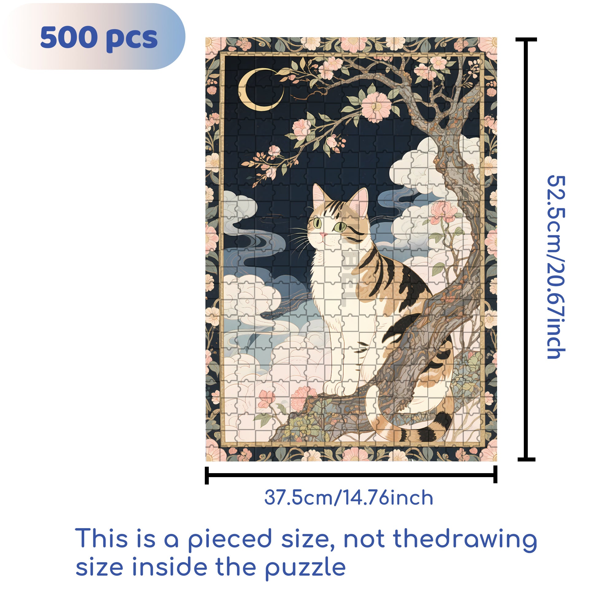 Mysterious Realm 500pcs/1000pcs Jigsaw Puzzle, Scratch-Resistant, Interactive Family Game & Brain-Boosting DIY Decor, Perfect for Halloween, Christmas & New Year Gifts, Family Puzzle Game