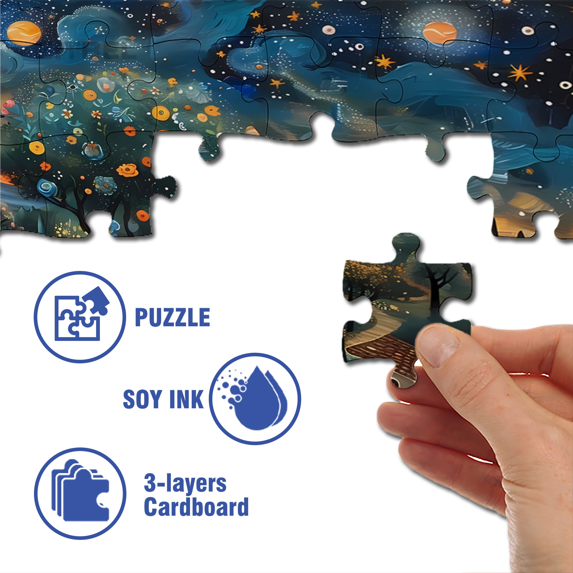 Nakata 500pcs/1000pcs Jigsaw Puzzle, Scratch-Resistant, Interactive Family Game & Brain-Boosting DIY Decor, Perfect for Halloween, Christmas & New Year Gifts, Family Puzzle Game