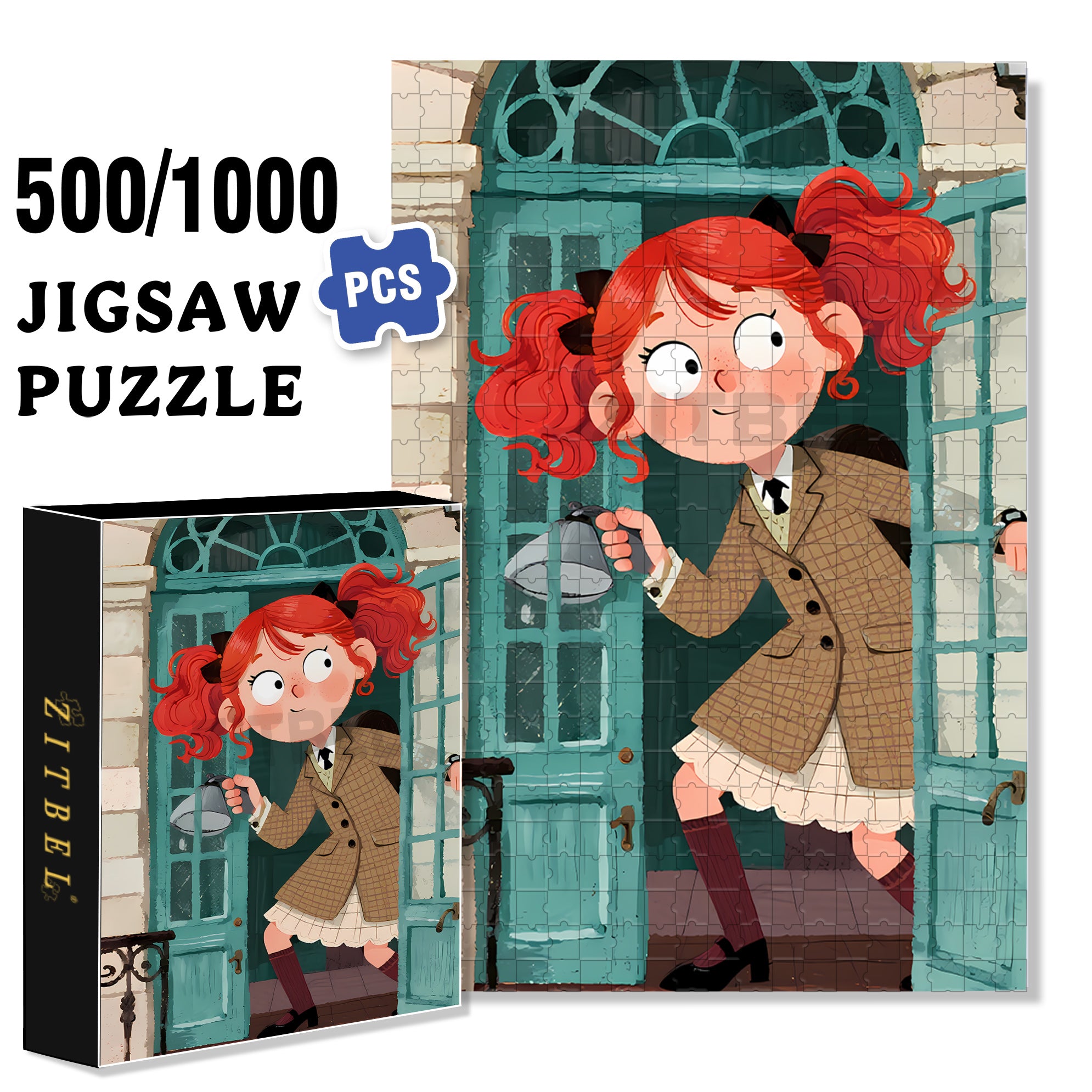 Peek 500pcs/1000pcs Jigsaw Puzzle, Scratch-Resistant, Interactive Family Game & Brain-Boosting DIY Decor, Perfect for Halloween, Christmas & New Year Gifts, Family Puzzle Game