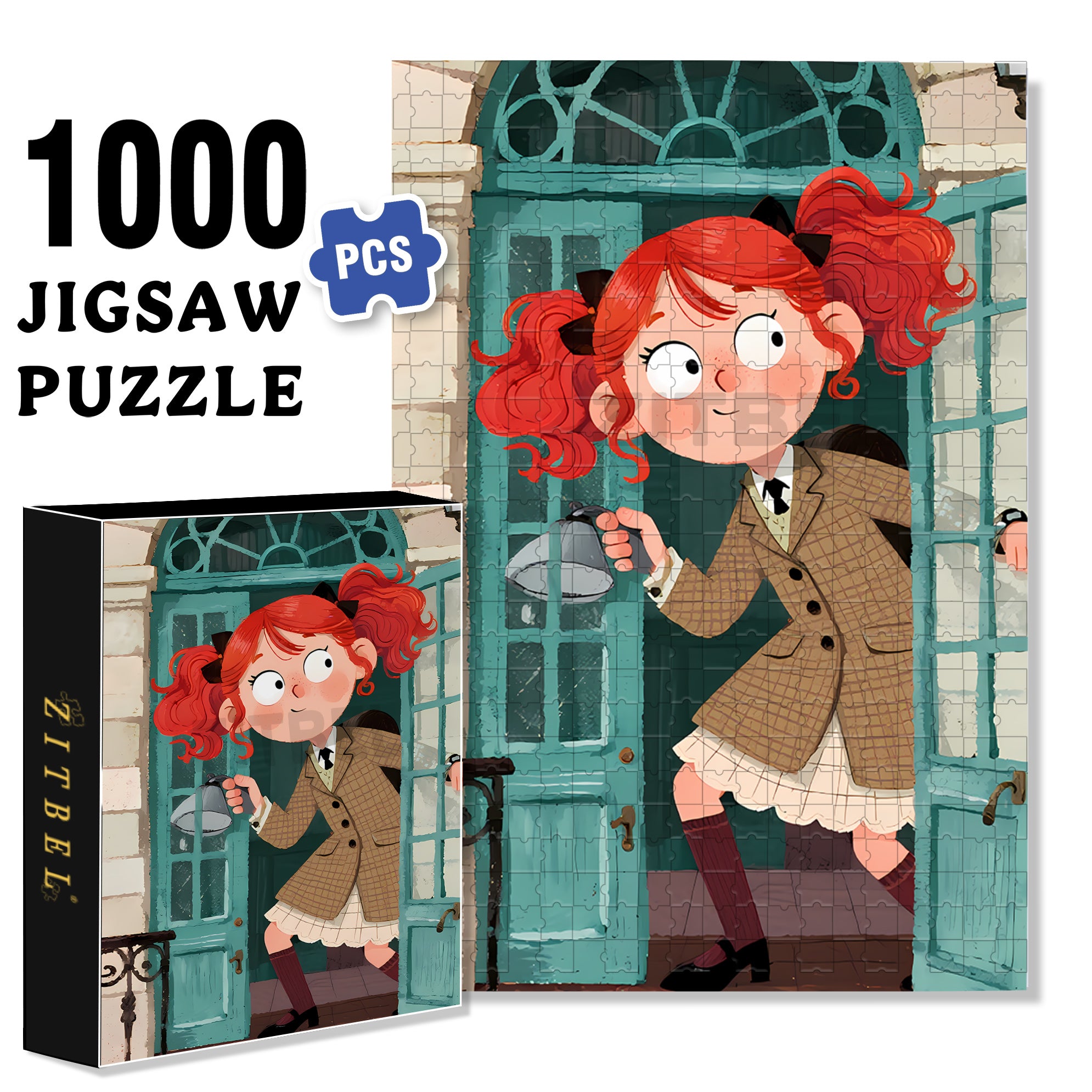Peek 500pcs/1000pcs Jigsaw Puzzle, Scratch-Resistant, Interactive Family Game & Brain-Boosting DIY Decor, Perfect for Halloween, Christmas & New Year Gifts, Family Puzzle Game