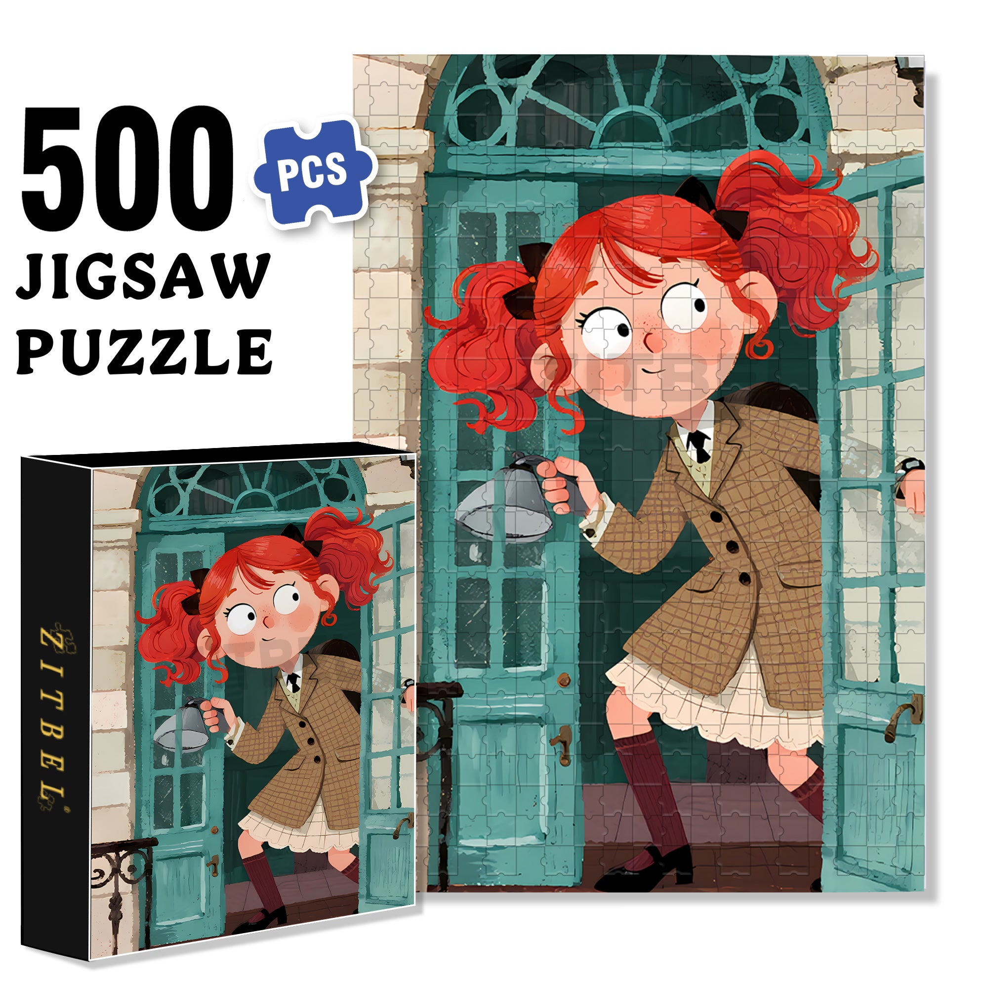 Peek 500pcs/1000pcs Jigsaw Puzzle, Scratch-Resistant, Interactive Family Game & Brain-Boosting DIY Decor, Perfect for Halloween, Christmas & New Year Gifts, Family Puzzle Game