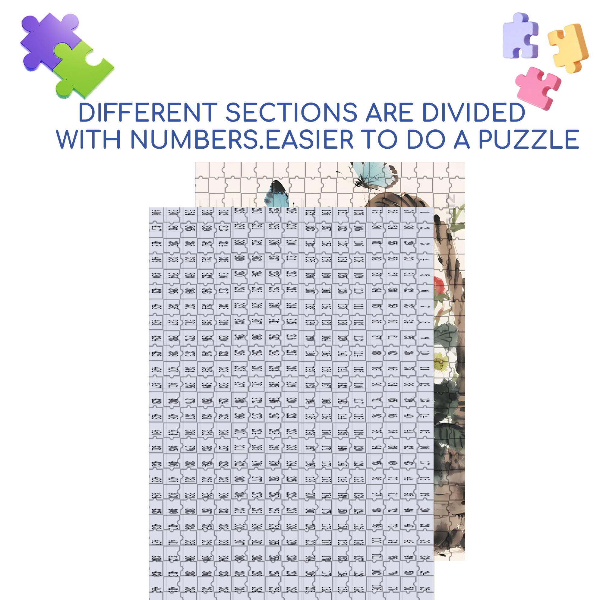 Rattan Basket 500pcs/1000pcs Jigsaw Puzzle, Scratch-Resistant, Interactive Family Game & Brain-Boosting DIY Decor, Perfect for Halloween, Christmas & New Year Gifts, Family Puzzle Game