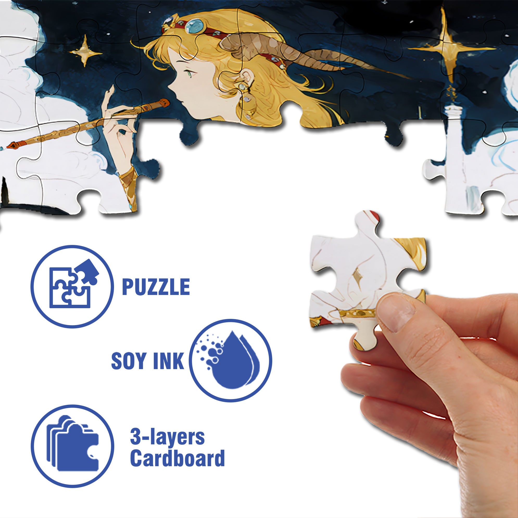 Shepherd 500pcs/1000pcs Jigsaw Puzzle, Scratch-Resistant, Interactive Family Game & Brain-Boosting DIY Decor, Perfect for Halloween, Christmas & New Year Gifts, Family Puzzle Game