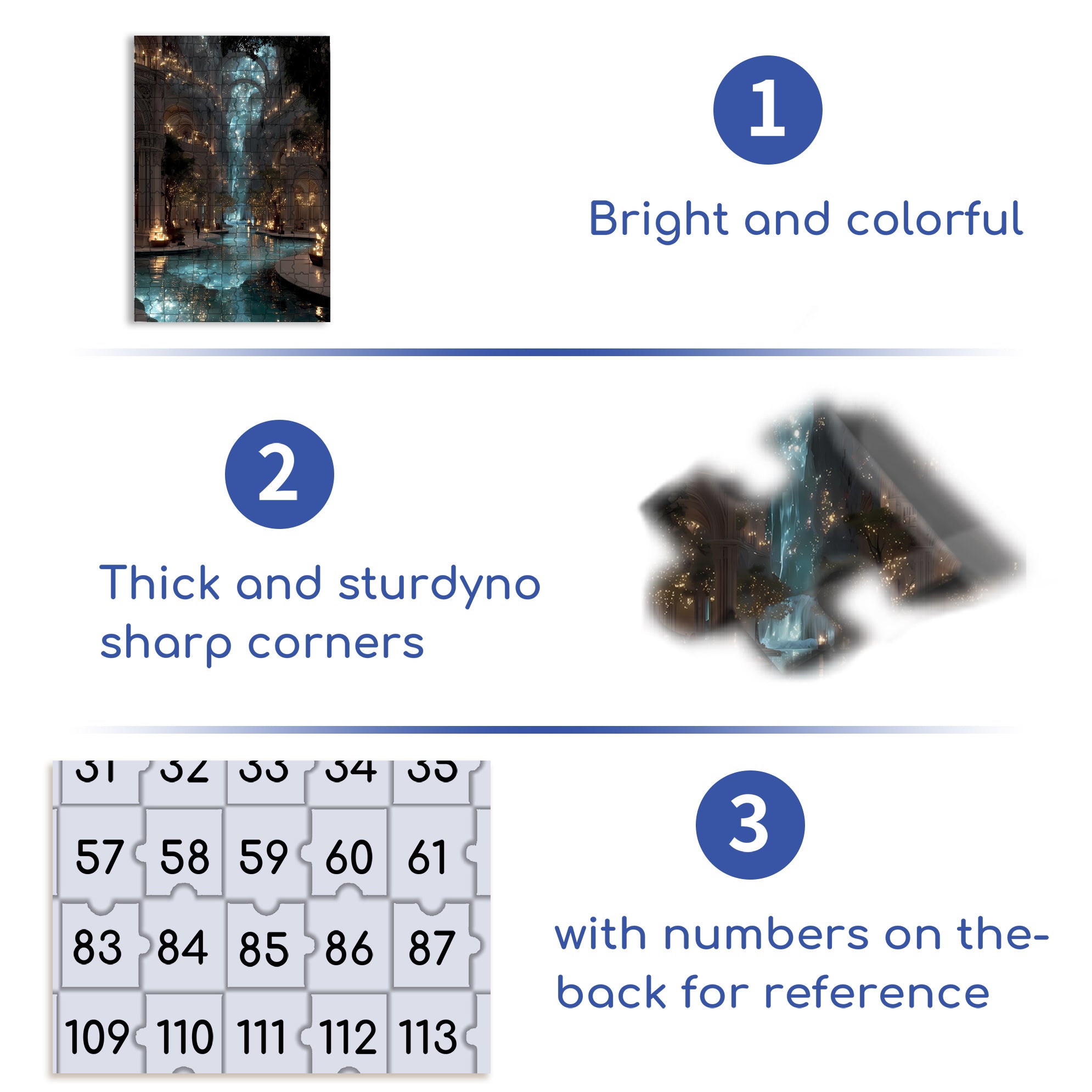 Star River 500pcs/1000pcs Jigsaw Puzzle, Scratch-Resistant, Interactive Family Game & Brain-Boosting DIY Decor, Perfect for Halloween, Christmas & New Year Gifts, Family Puzzle Game
