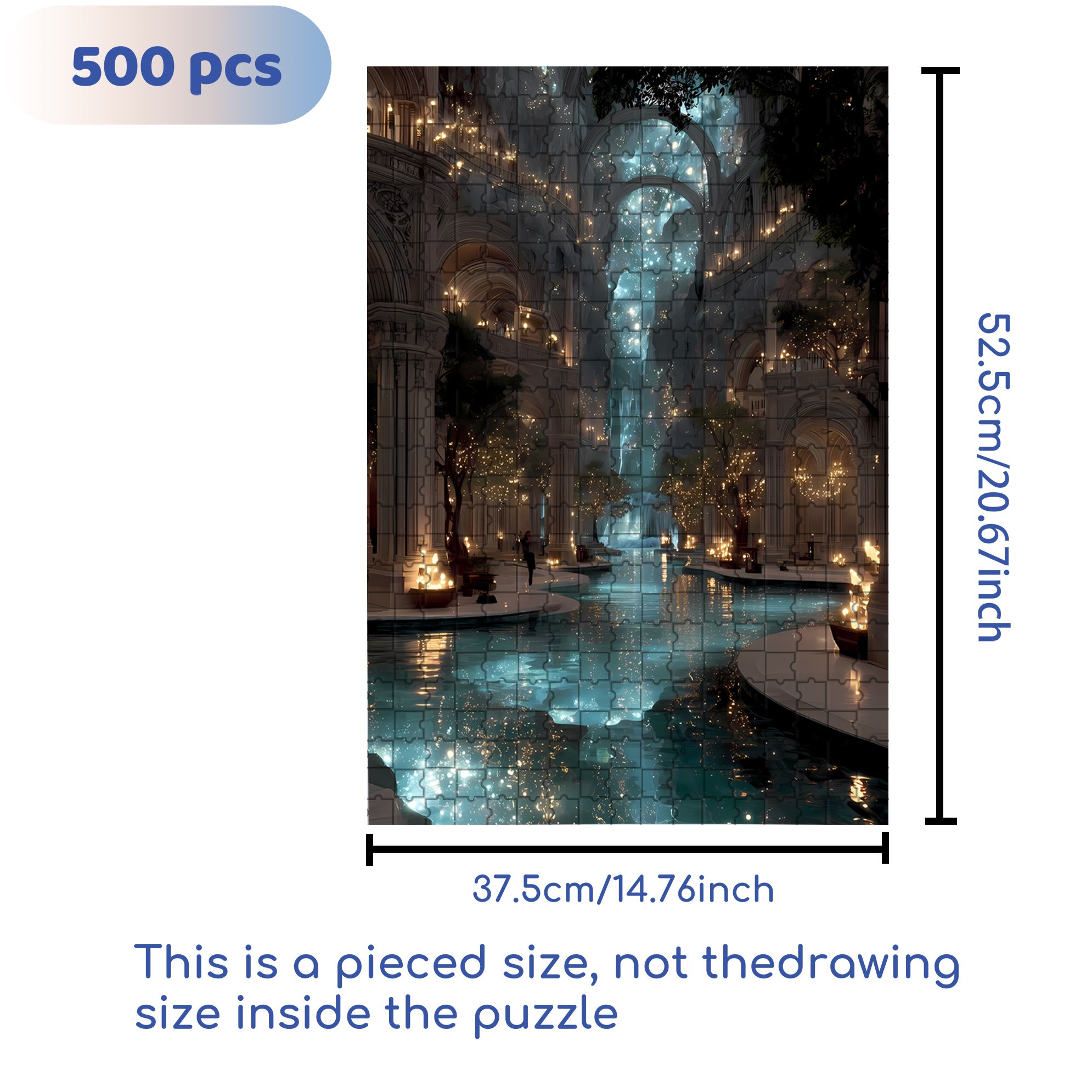 Star River 500pcs/1000pcs Jigsaw Puzzle, Scratch-Resistant, Interactive Family Game & Brain-Boosting DIY Decor, Perfect for Halloween, Christmas & New Year Gifts, Family Puzzle Game