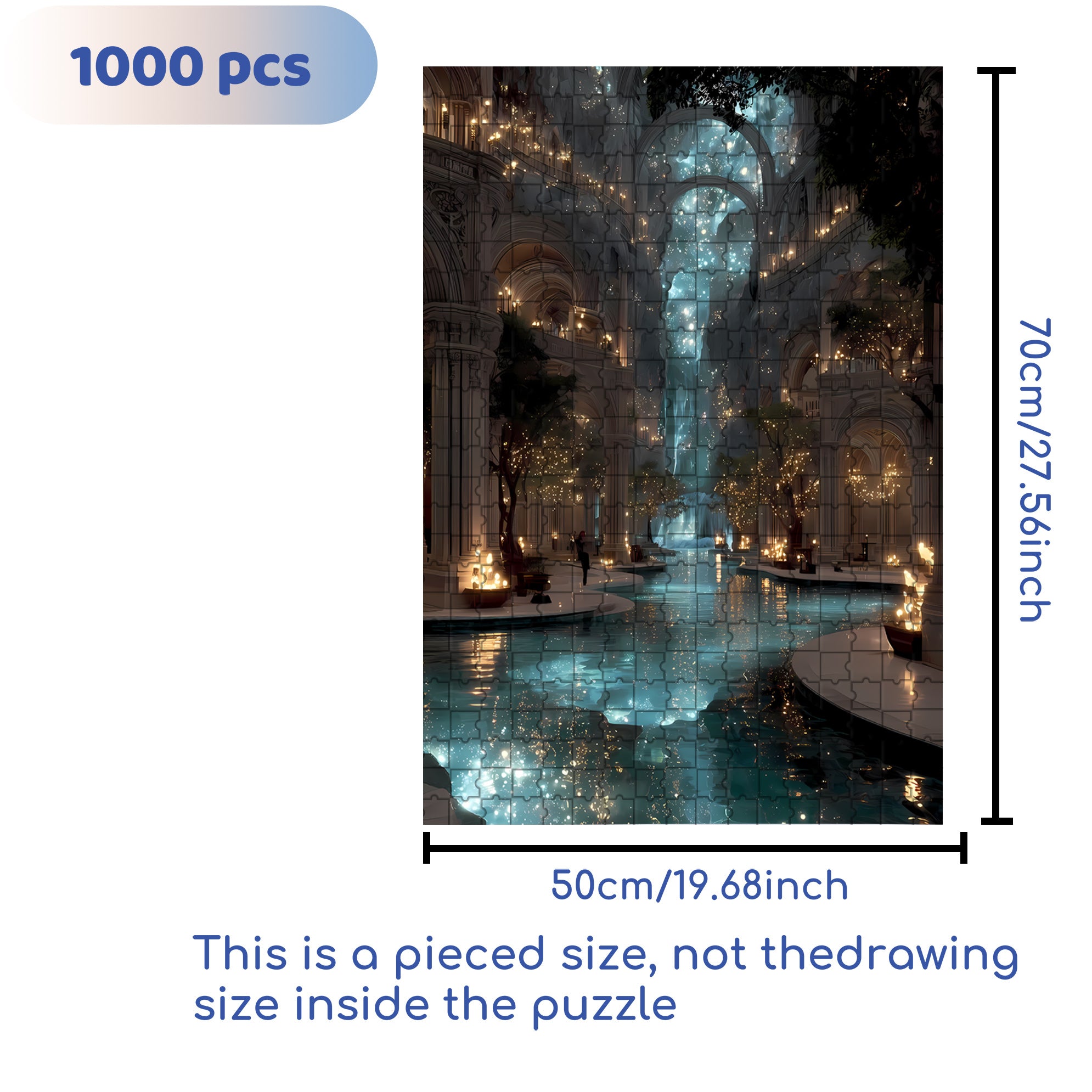 Star River 500pcs/1000pcs Jigsaw Puzzle, Scratch-Resistant, Interactive Family Game & Brain-Boosting DIY Decor, Perfect for Halloween, Christmas & New Year Gifts, Family Puzzle Game