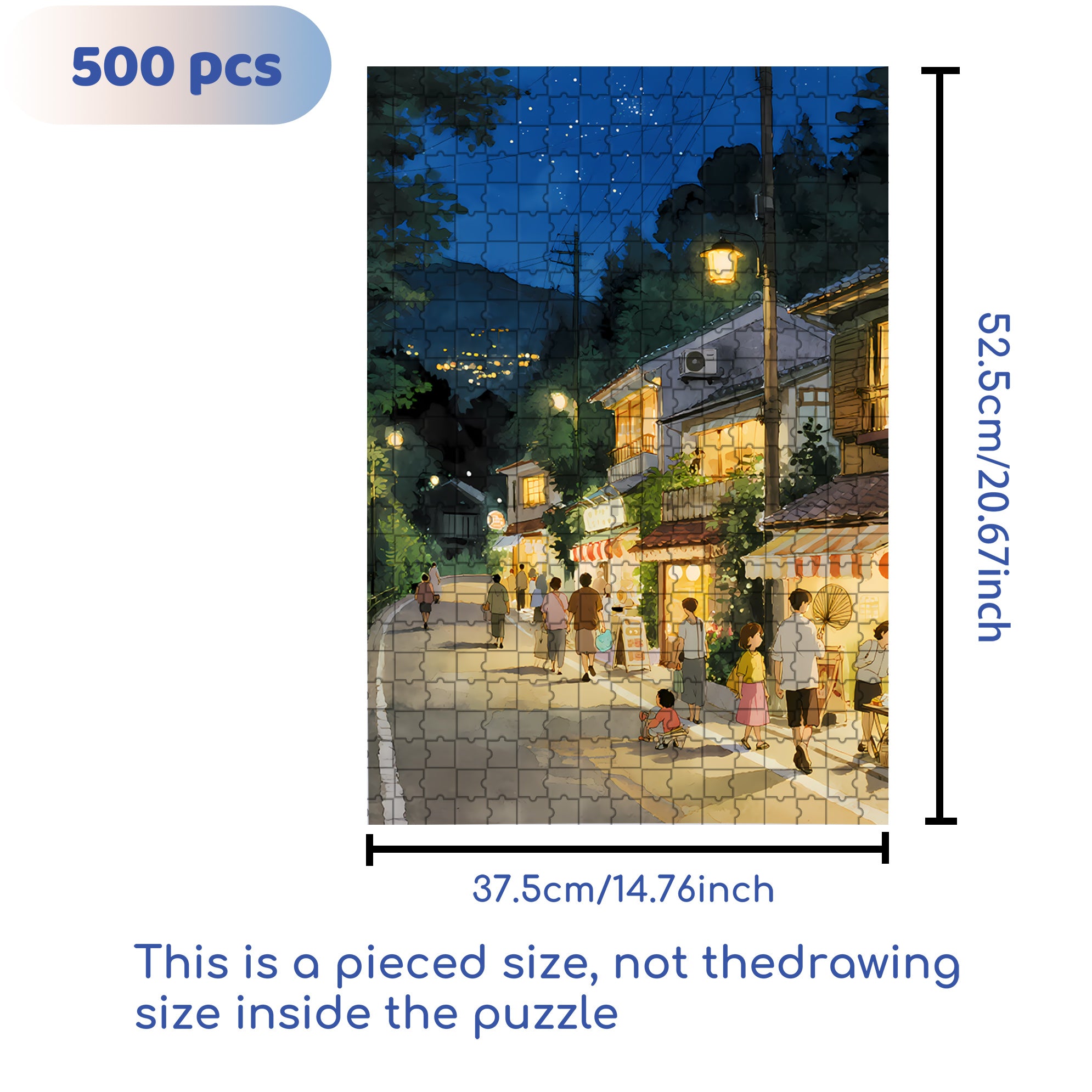 Winding 500pcs/1000pcs Jigsaw Puzzle, Scratch-Resistant, Interactive Family Game & Brain-Boosting DIY Decor, Perfect for Halloween, Christmas & New Year Gifts, Family Puzzle Game