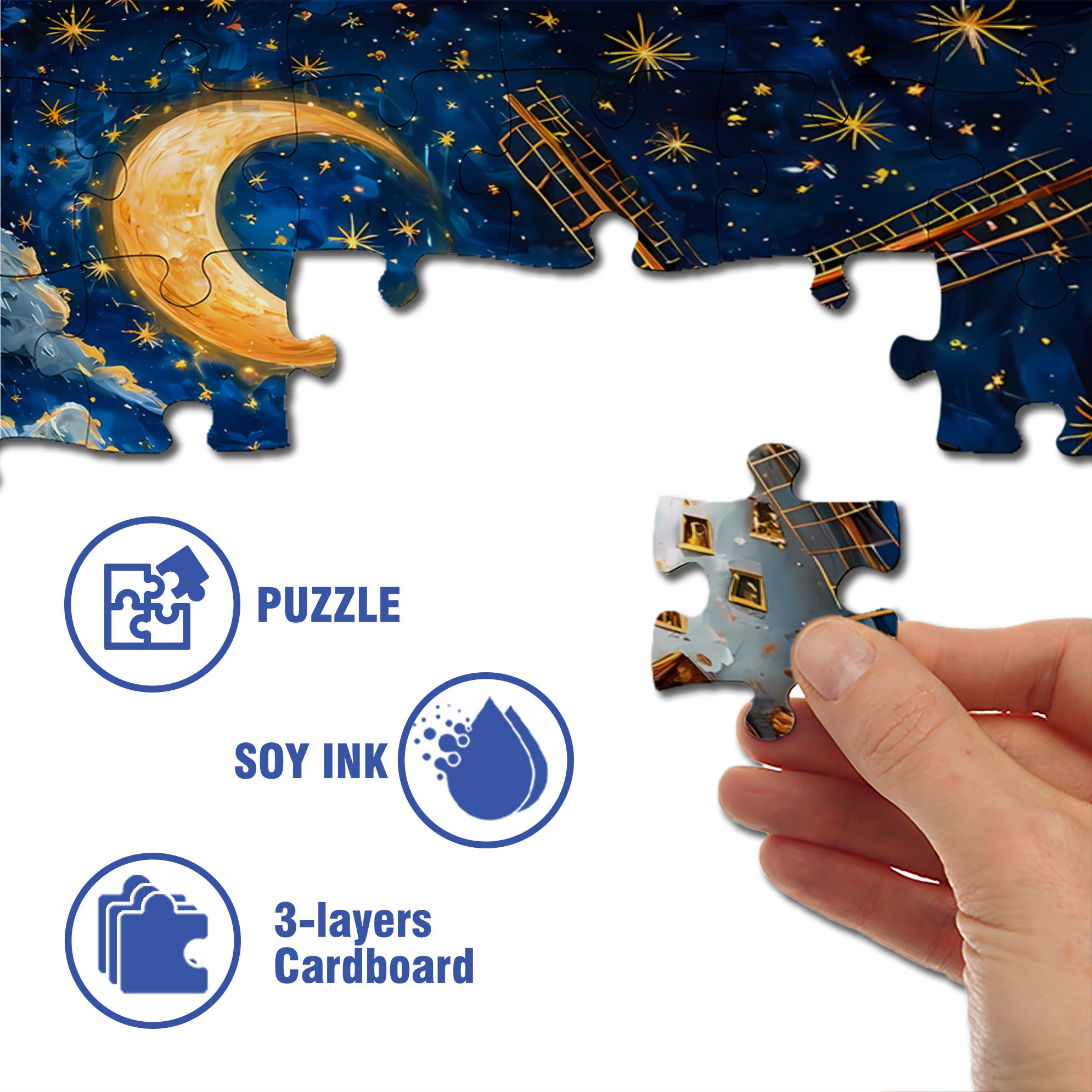 Windmill 500pcs/1000pcs Jigsaw Puzzle, Scratch-Resistant, Interactive Family Game & Brain-Boosting DIY Decor, Perfect for Halloween, Christmas & New Year Gifts, Family Puzzle Game