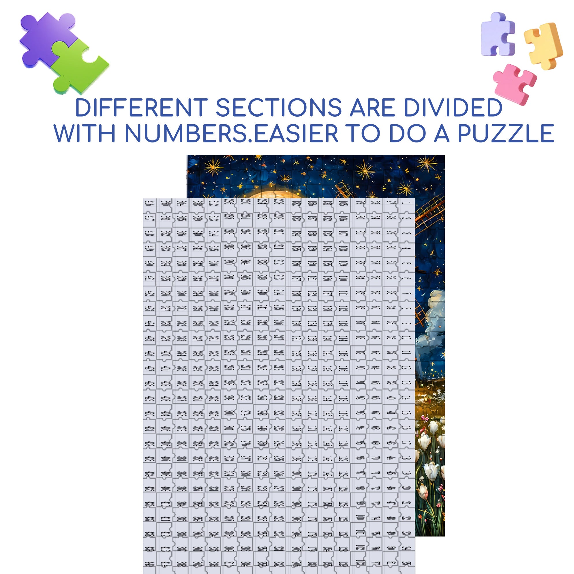 Windmill 500pcs/1000pcs Jigsaw Puzzle, Scratch-Resistant, Interactive Family Game & Brain-Boosting DIY Decor, Perfect for Halloween, Christmas & New Year Gifts, Family Puzzle Game