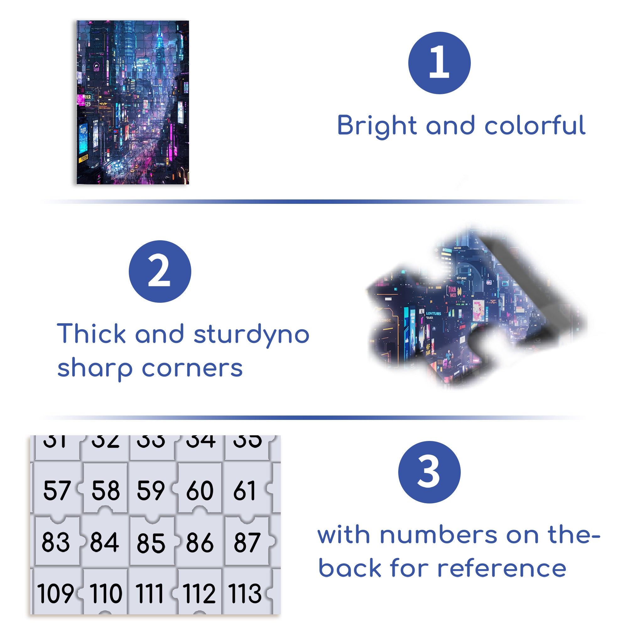 A Futuristic Urban Dream 500pcs/1000pcs Jigsaw Puzzle, Scratch-Resistant, Interactive Family Game & Brain-Boosting DIY Decor, Perfect for Halloween, Christmas & New Year Gifts, Family Puzzle Game