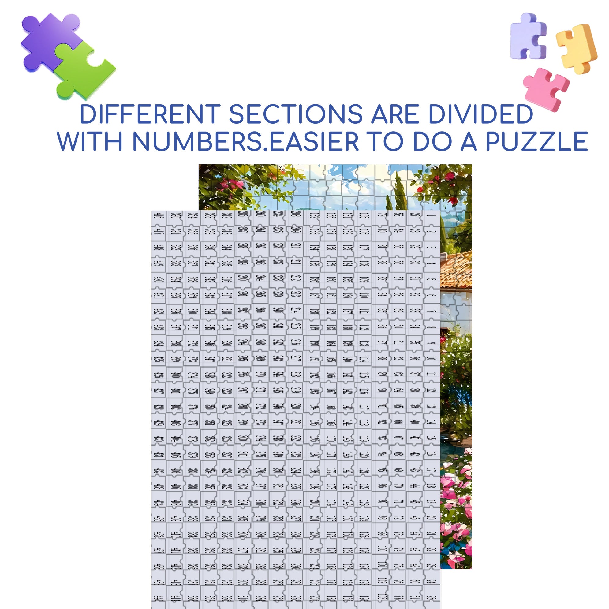 Beautiful Countryside 500pcs/1000pcs Jigsaw Puzzle, Scratch-Resistant, Interactive Family Game & Brain-Boosting DIY Decor, Perfect for Halloween, Christmas & New Year Gifts, Family Puzzle Game