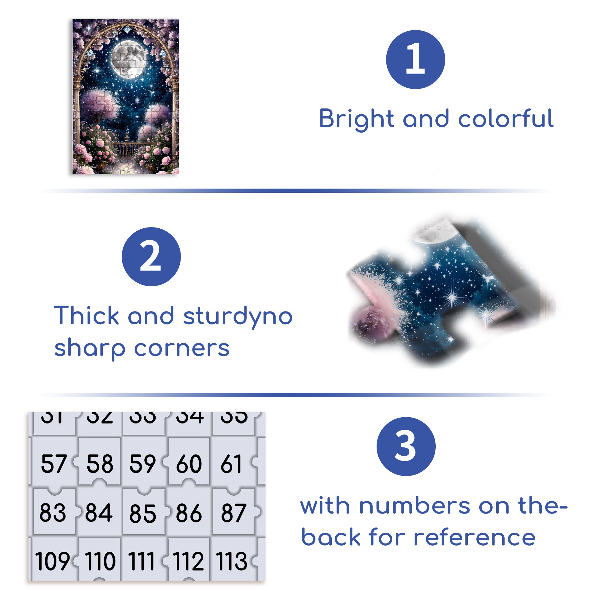 Bright Night 500pcs/1000pcs Jigsaw Puzzle, Scratch-Resistant, Interactive Family Game & Brain-Boosting DIY Decor, Perfect for Halloween, Christmas & New Year Gifts, Family Puzzle Game