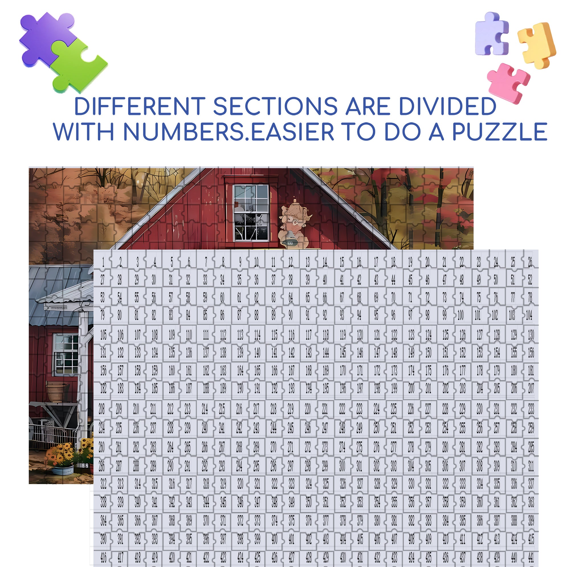 Convenience Store 500pcs/1000pcs Jigsaw Puzzle, Scratch-Resistant, Interactive Family Game & Brain-Boosting DIY Decor, Perfect for Halloween, Christmas & New Year Gifts, Family Puzzle Game