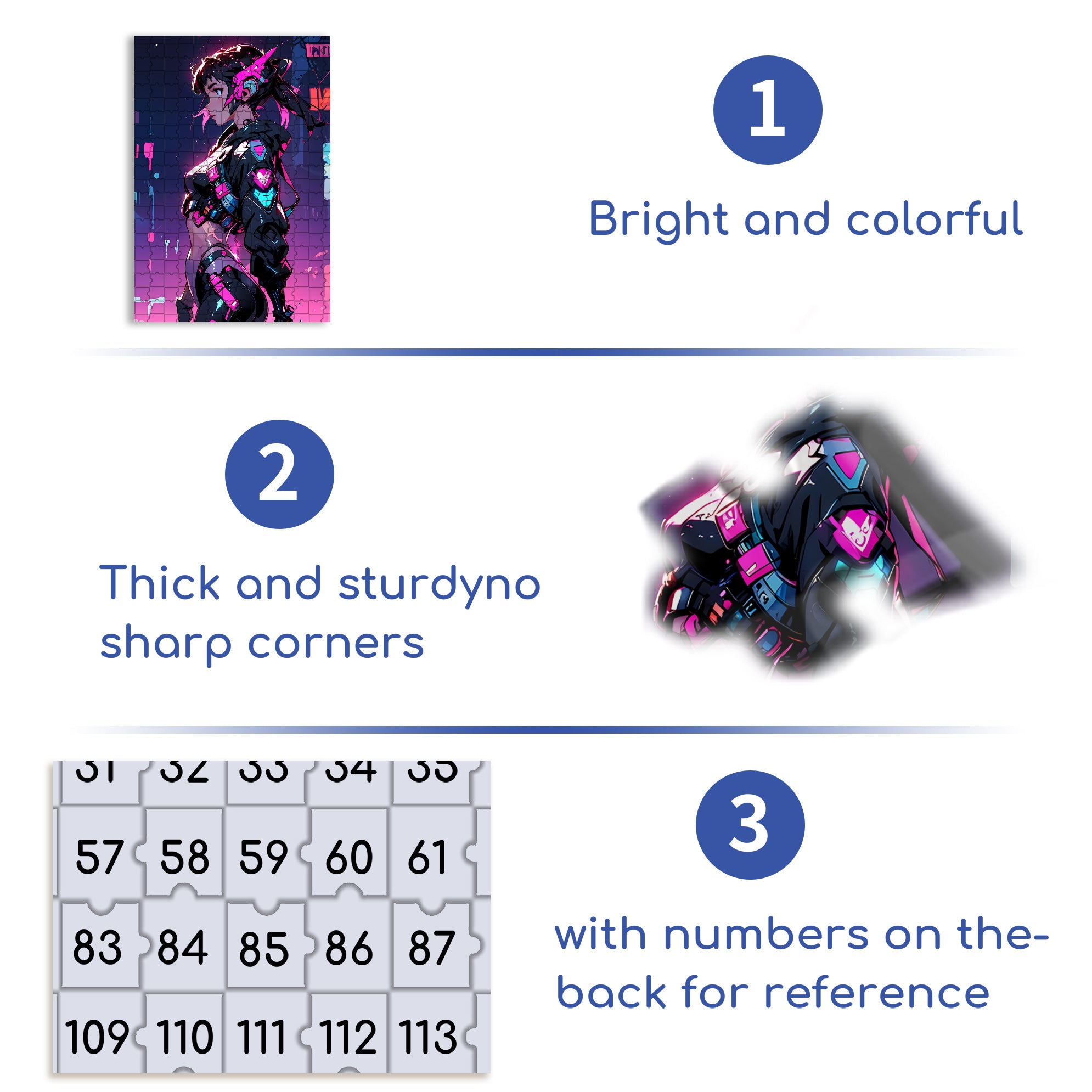 Cool Girl 500pcs/1000pcs Jigsaw Puzzle, Scratch-Resistant, Interactive Family Game & Brain-Boosting DIY Decor, Perfect for Halloween, Christmas & New Year Gifts, Family Puzzle Game