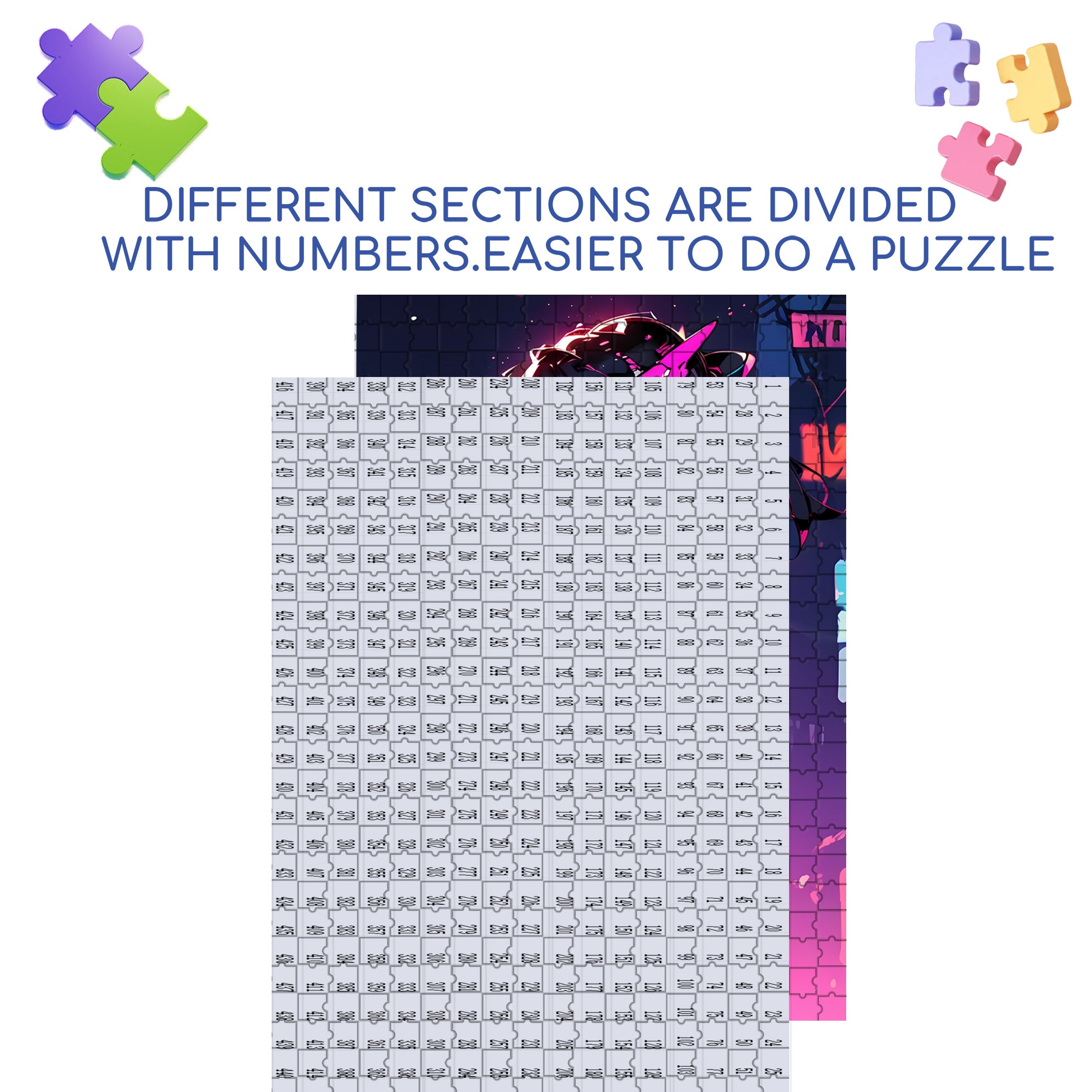 Cool Girl 500pcs/1000pcs Jigsaw Puzzle, Scratch-Resistant, Interactive Family Game & Brain-Boosting DIY Decor, Perfect for Halloween, Christmas & New Year Gifts, Family Puzzle Game
