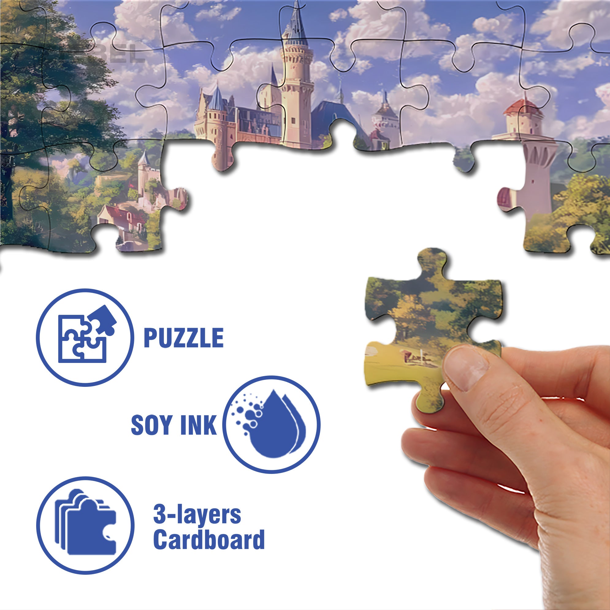 Deep In The Forest 500pcs/1000pcs Jigsaw Puzzle, Scratch-Resistant, Interactive Family Game & Brain-Boosting DIY Decor, Perfect for Halloween, Christmas & New Year Gifts, Family Puzzle Game