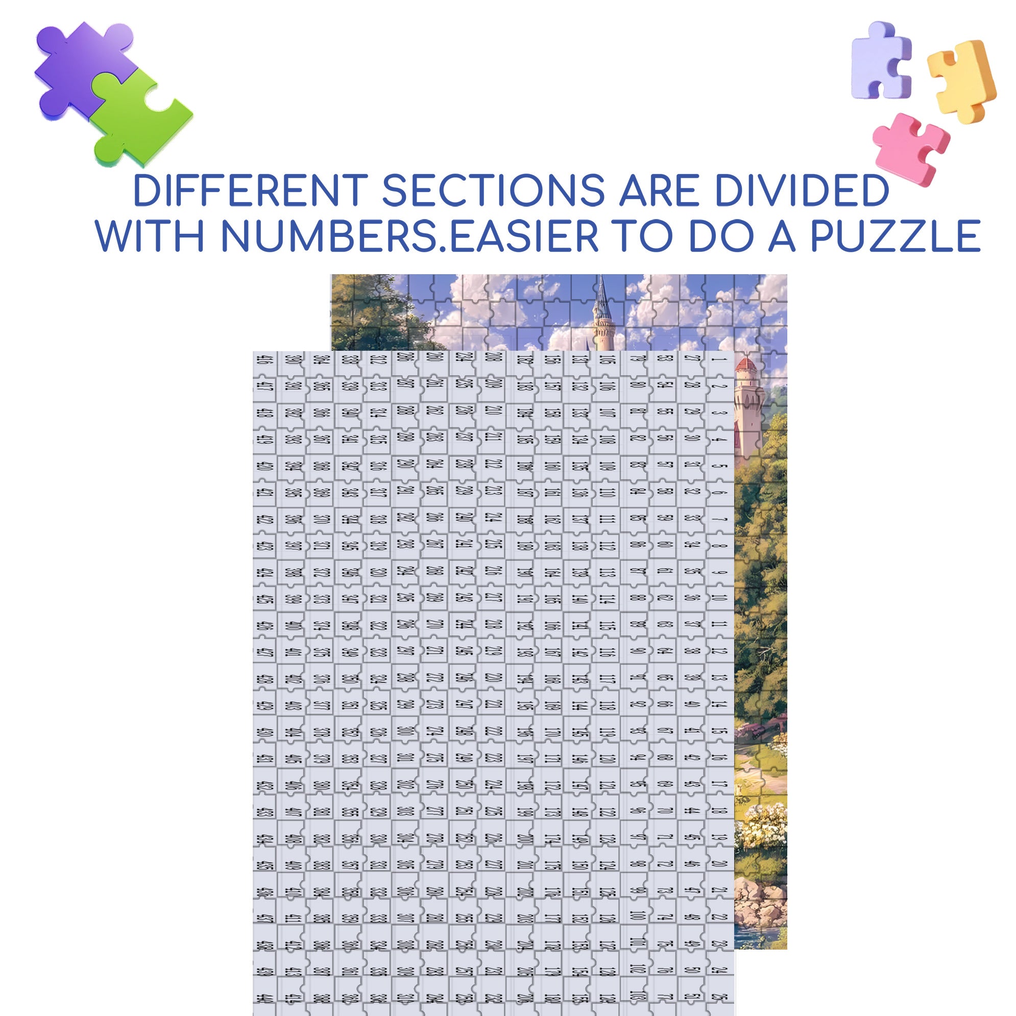 Deep In The Forest 500pcs/1000pcs Jigsaw Puzzle, Scratch-Resistant, Interactive Family Game & Brain-Boosting DIY Decor, Perfect for Halloween, Christmas & New Year Gifts, Family Puzzle Game