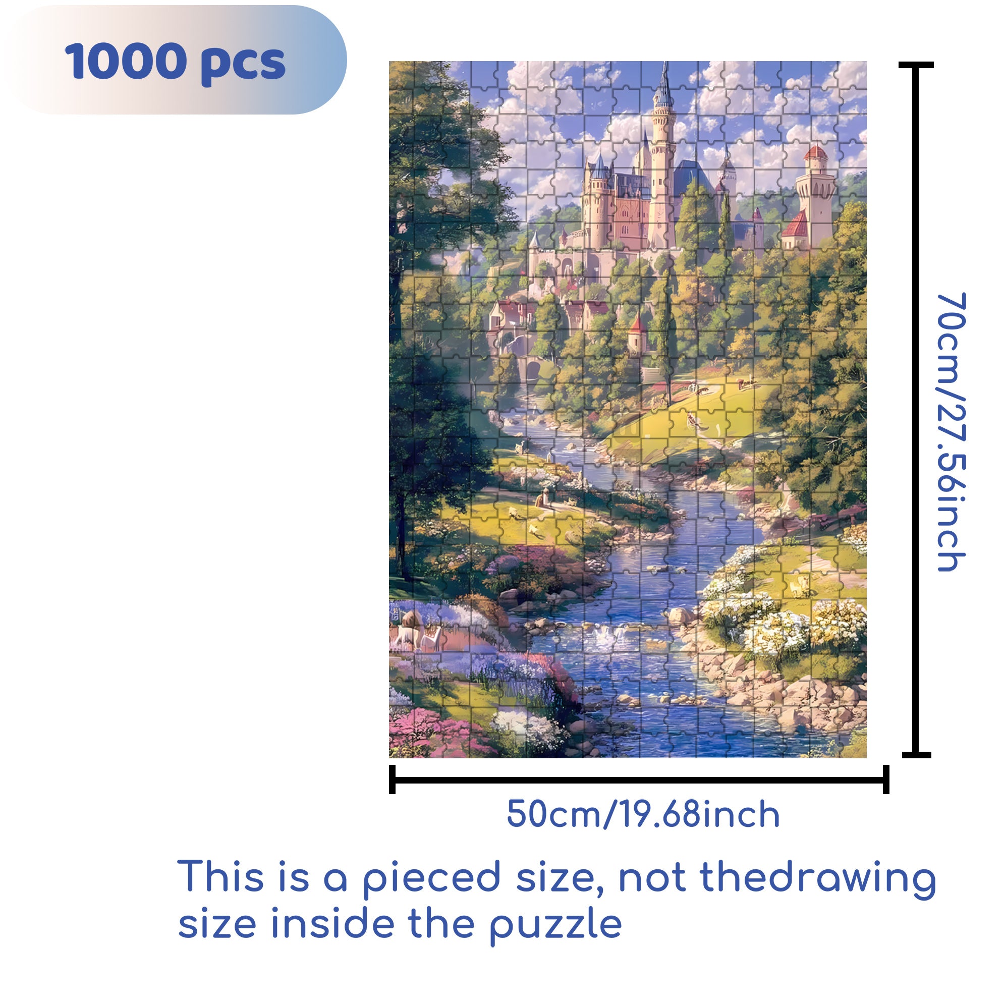 Deep In The Forest 500pcs/1000pcs Jigsaw Puzzle, Scratch-Resistant, Interactive Family Game & Brain-Boosting DIY Decor, Perfect for Halloween, Christmas & New Year Gifts, Family Puzzle Game