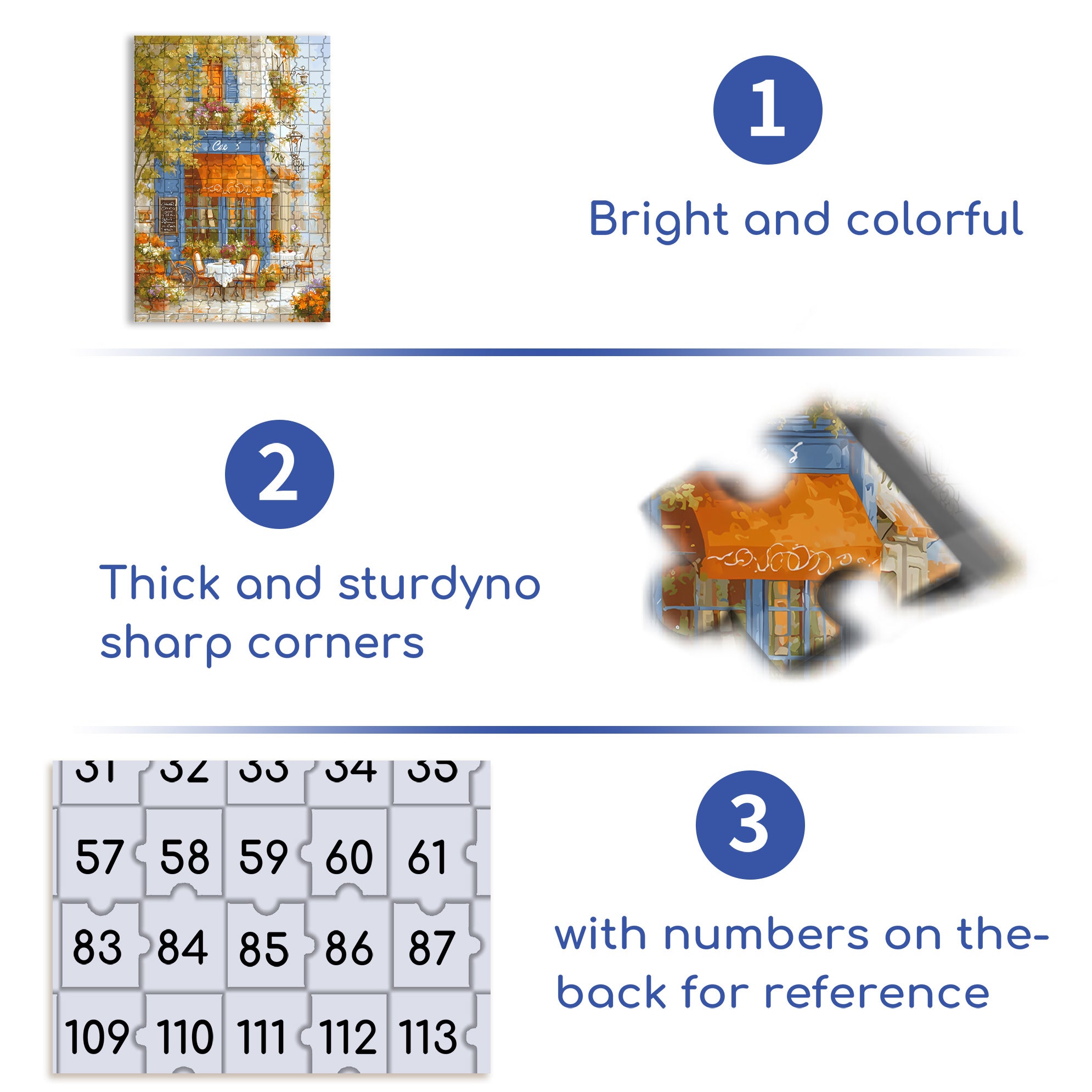 House 500pcs/1000pcs Jigsaw Puzzle, Scratch-Resistant, Interactive Family Game & Brain-Boosting DIY Decor, Perfect for Halloween, Christmas & New Year Gifts, Family Puzzle Game