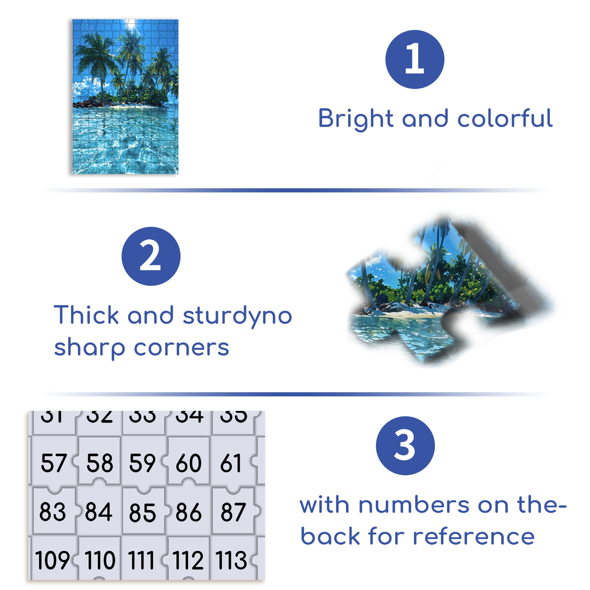 Island 500pcs/1000pcs Jigsaw Puzzle, Scratch-Resistant, Interactive Family Game & Brain-Boosting DIY Decor, Perfect for Halloween, Christmas & New Year Gifts, Family Puzzle Game