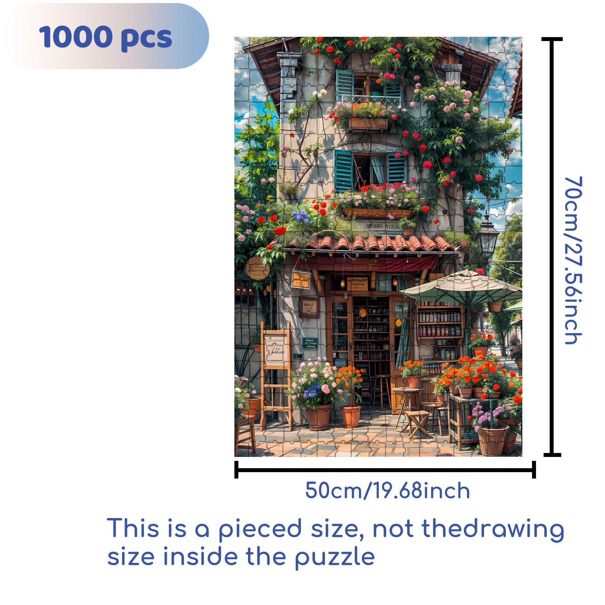 Laid Back 500pcs/1000pcs Jigsaw Puzzle, Scratch-Resistant, Interactive Family Game & Brain-Boosting DIY Decor, Perfect for Halloween, Christmas & New Year Gifts, Family Puzzle Game