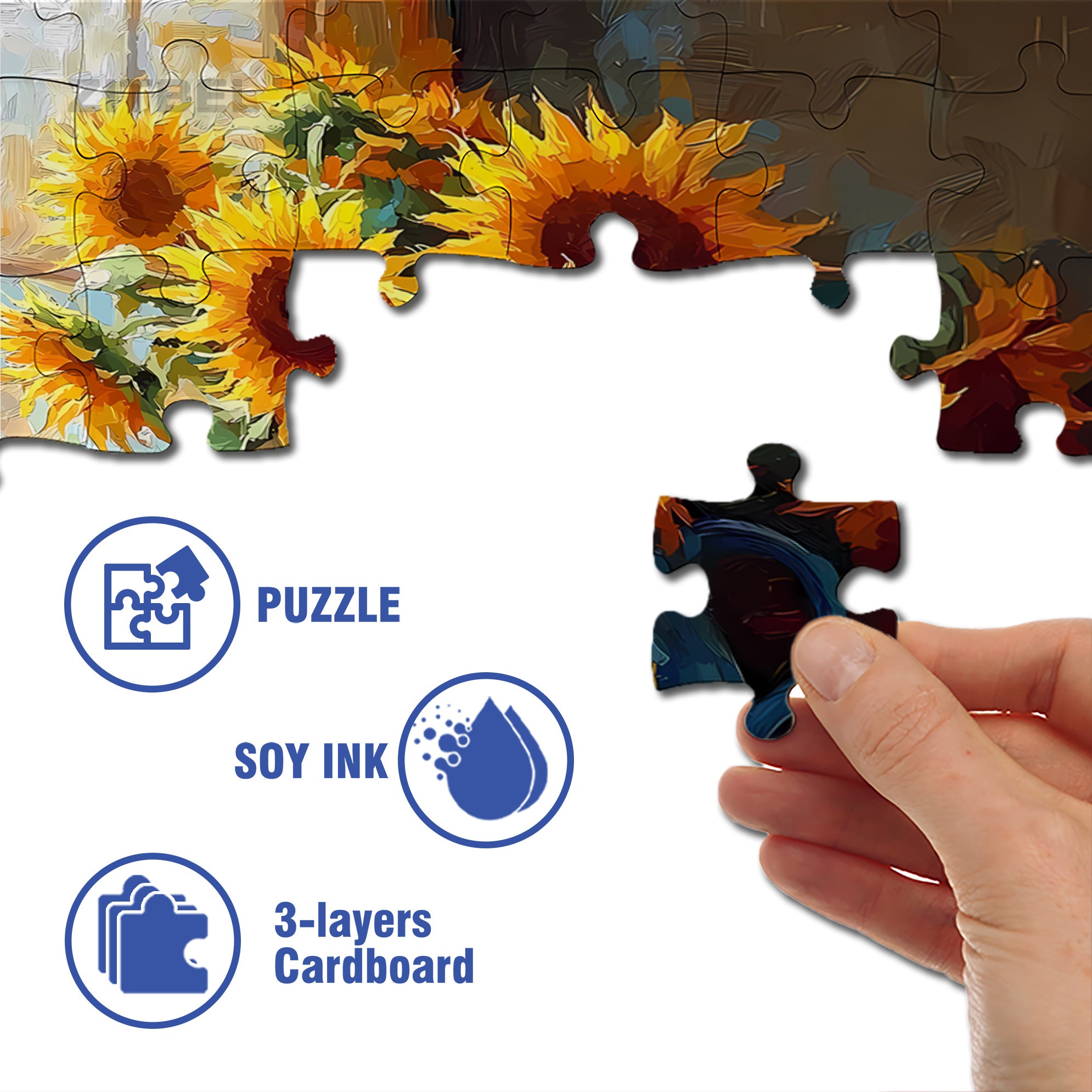 Lazy Cat 500pcs/1000pcs Jigsaw Puzzle, Scratch-Resistant, Interactive Family Game & Brain-Boosting DIY Decor, Perfect for Halloween, Christmas & New Year Gifts, Family Puzzle Game