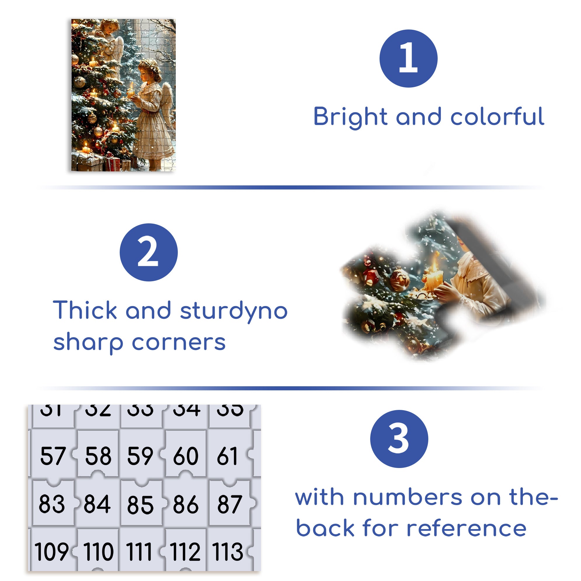 Light A Candle 500pcs/1000pcs Jigsaw Puzzle, Scratch-Resistant, Interactive Family Game & Brain-Boosting DIY Decor, Perfect for Halloween, Christmas & New Year Gifts, Family Puzzle Game