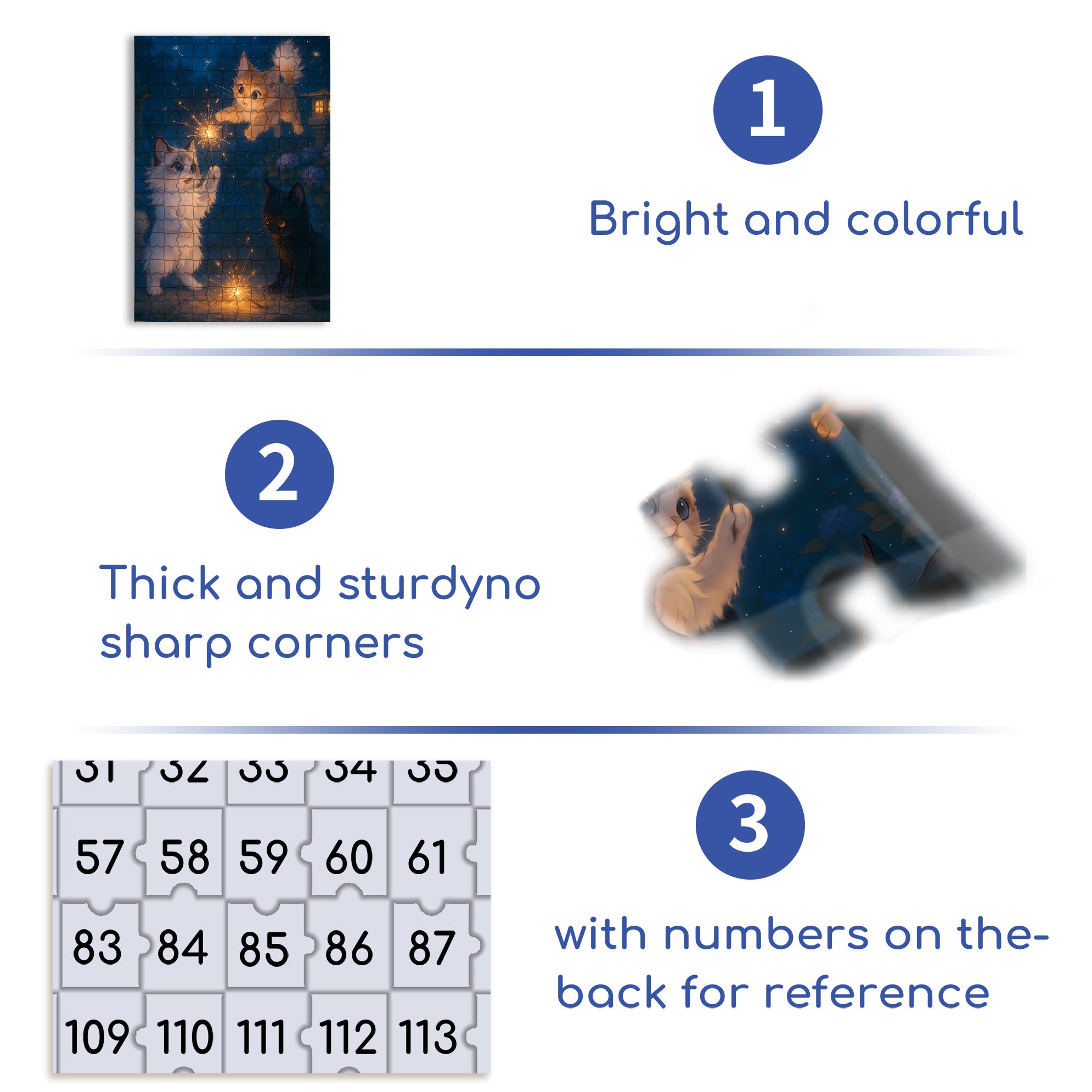 Light Fireworks 500pcs/1000pcs Jigsaw Puzzle, Scratch-Resistant, Interactive Family Game & Brain-Boosting DIY Decor, Perfect for Halloween, Christmas & New Year Gifts, Family Puzzle Game