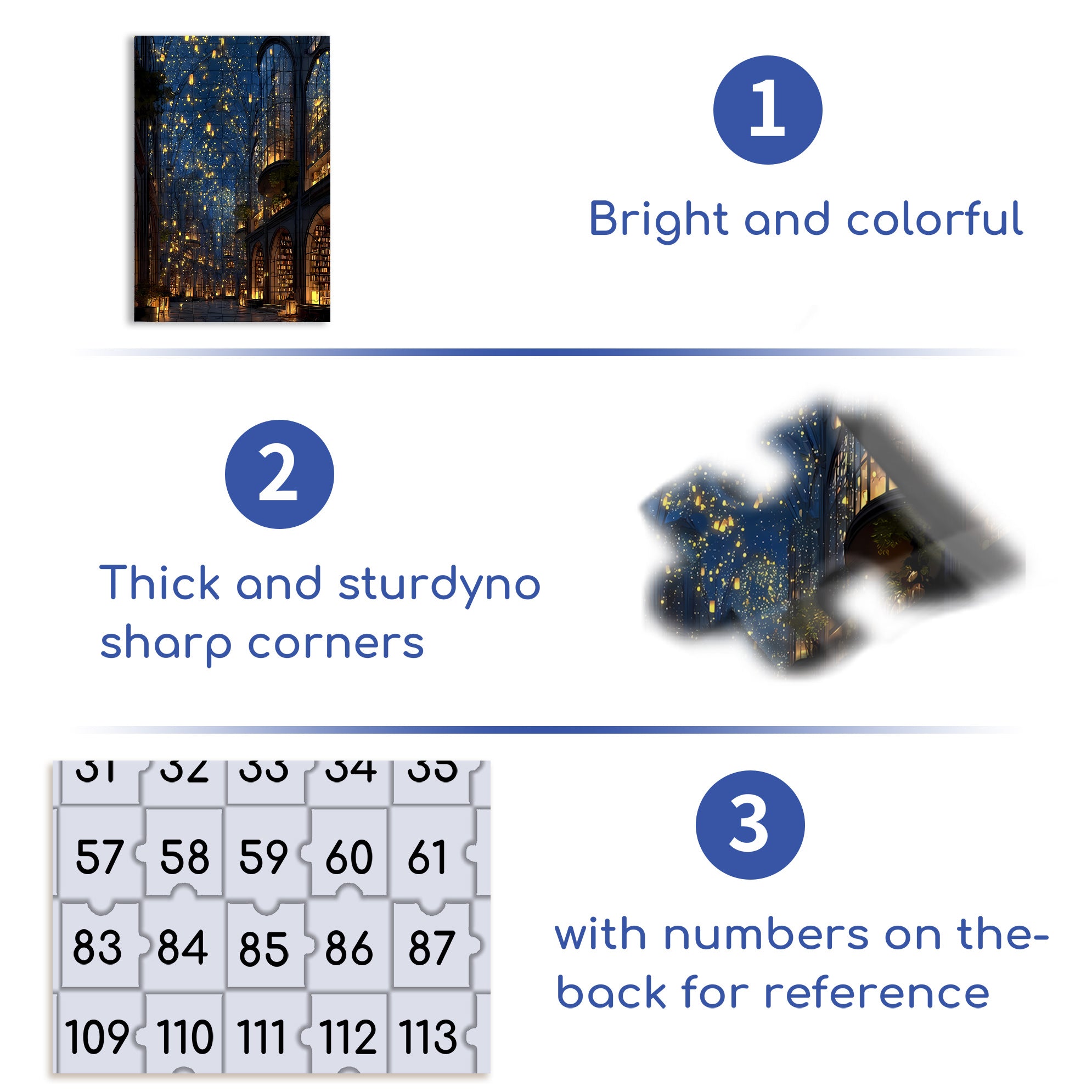 Nightfall 500pcs/1000pcs Jigsaw Puzzle, Scratch-Resistant, Interactive Family Game & Brain-Boosting DIY Decor, Perfect for Halloween, Christmas & New Year Gifts, Family Puzzle Game