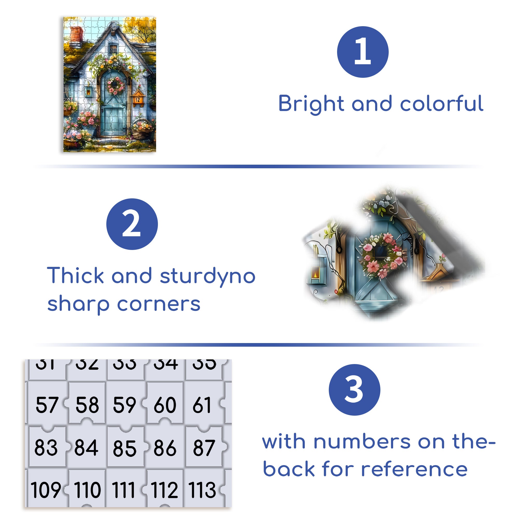 No.12 500pcs/1000pcs Jigsaw Puzzle, Scratch-Resistant, Interactive Family Game & Brain-Boosting DIY Decor, Perfect for Halloween, Christmas & New Year Gifts, Family Puzzle Game