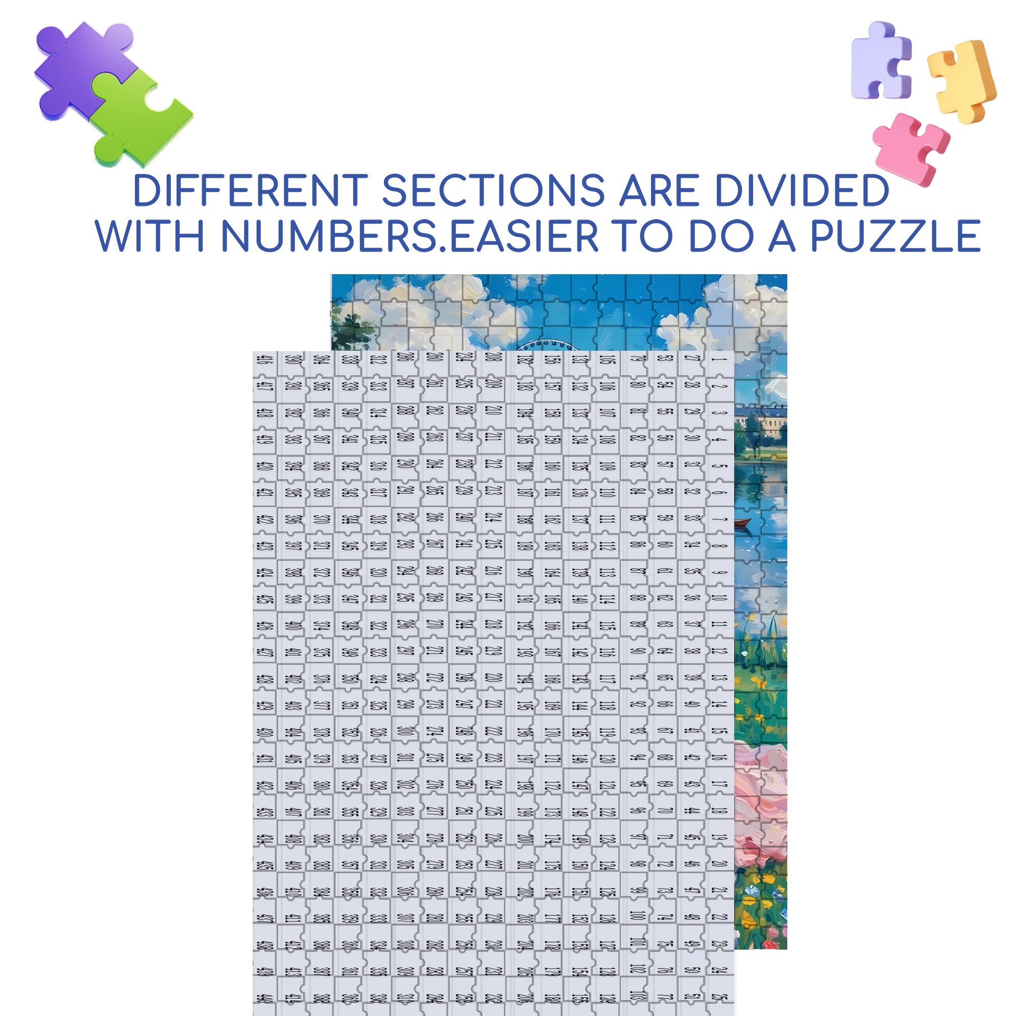 Picnic By The Lake 500pcs/1000pcs Jigsaw Puzzle, Scratch-Resistant, Interactive Family Game & Brain-Boosting DIY Decor, Perfect for Halloween, Christmas & New Year Gifts, Family Puzzle Game