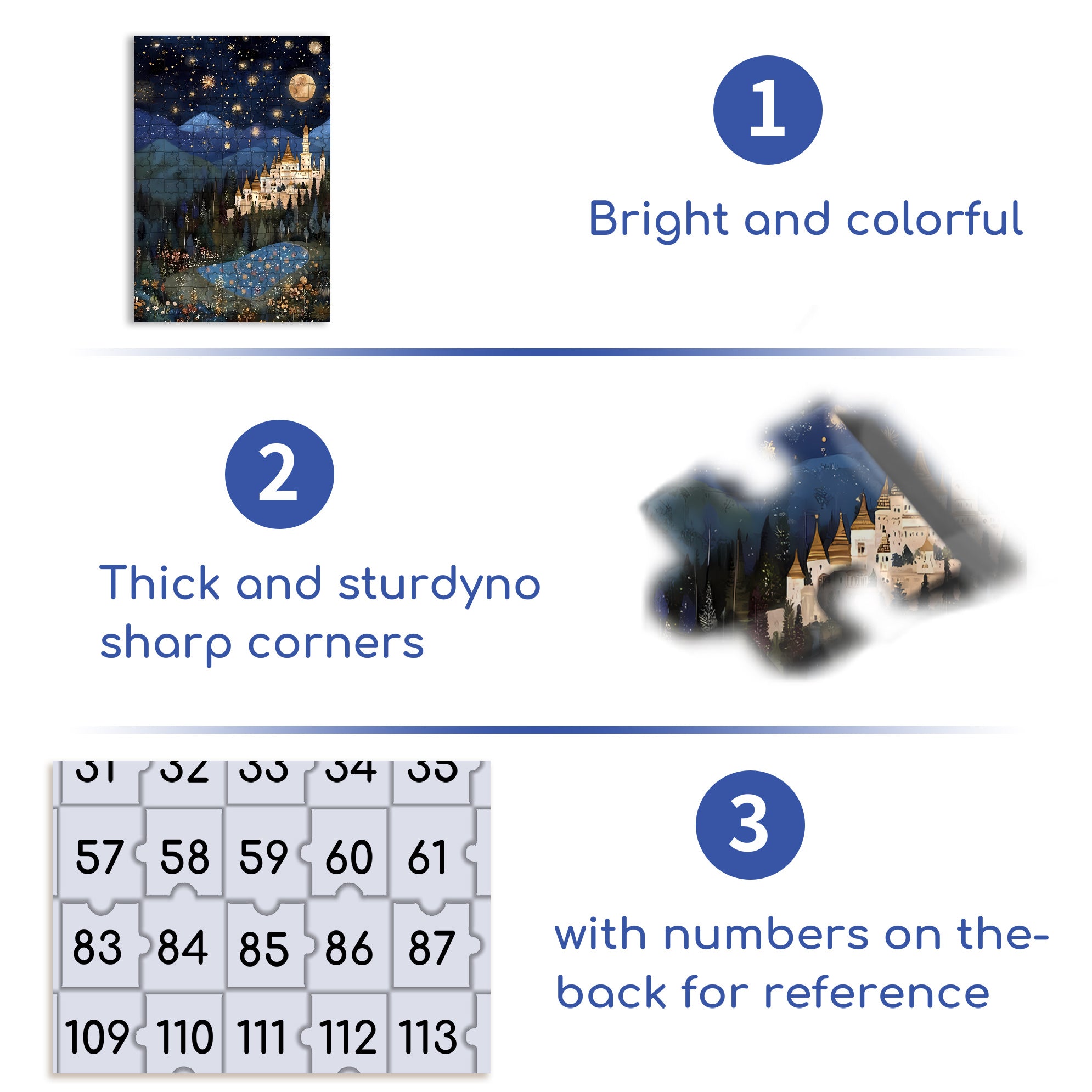 Quiet Moonlit Night 500pcs/1000pcs Jigsaw Puzzle, Scratch-Resistant, Interactive Family Game & Brain-Boosting DIY Decor, Perfect for Halloween, Christmas & New Year Gifts, Family Puzzle Game